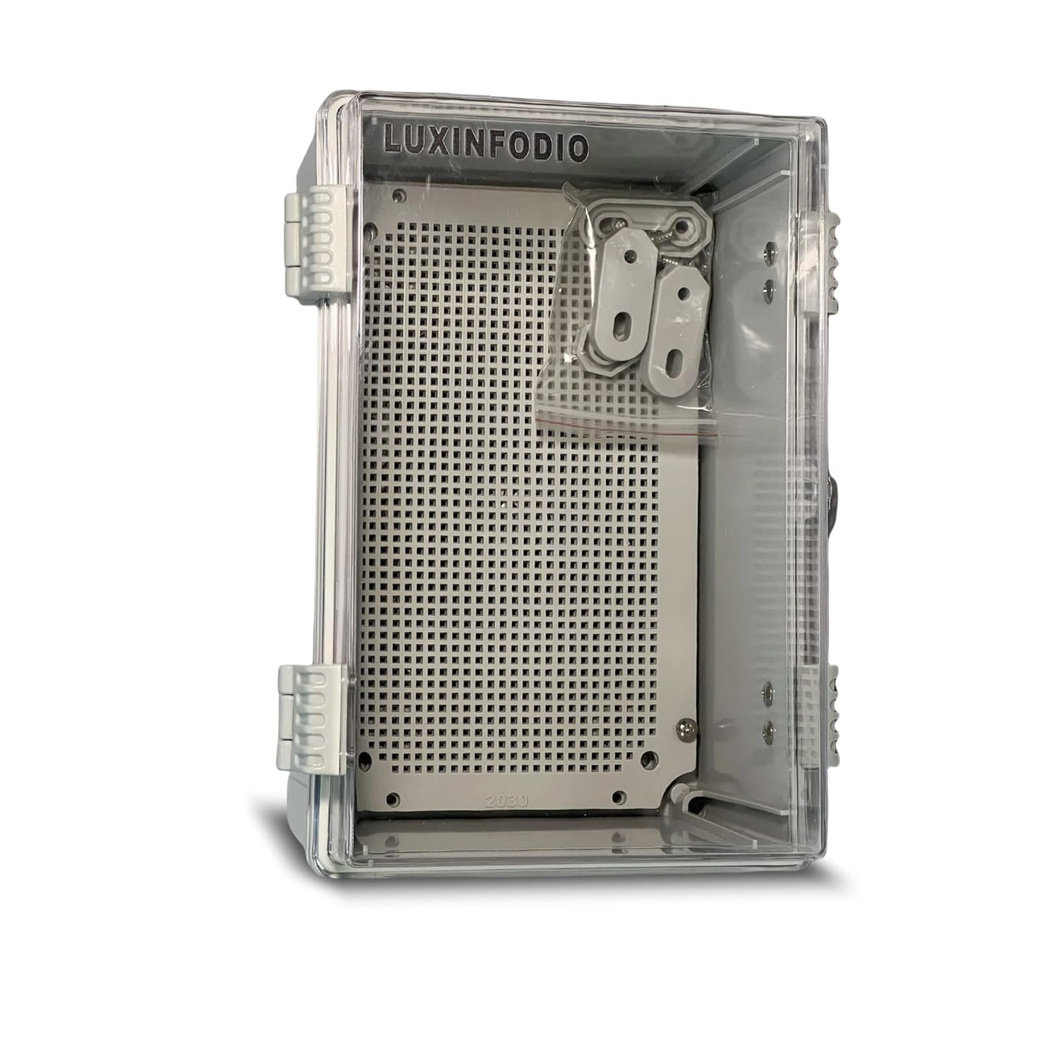 LUXINFODIO Outdoor Electrical Junction Box Clear Lid Waterproof with Excellent Sealing and Durability Compatible with POE and Power Meters for Electrical Projects External Dimensions 300*200*170Mm image number 3