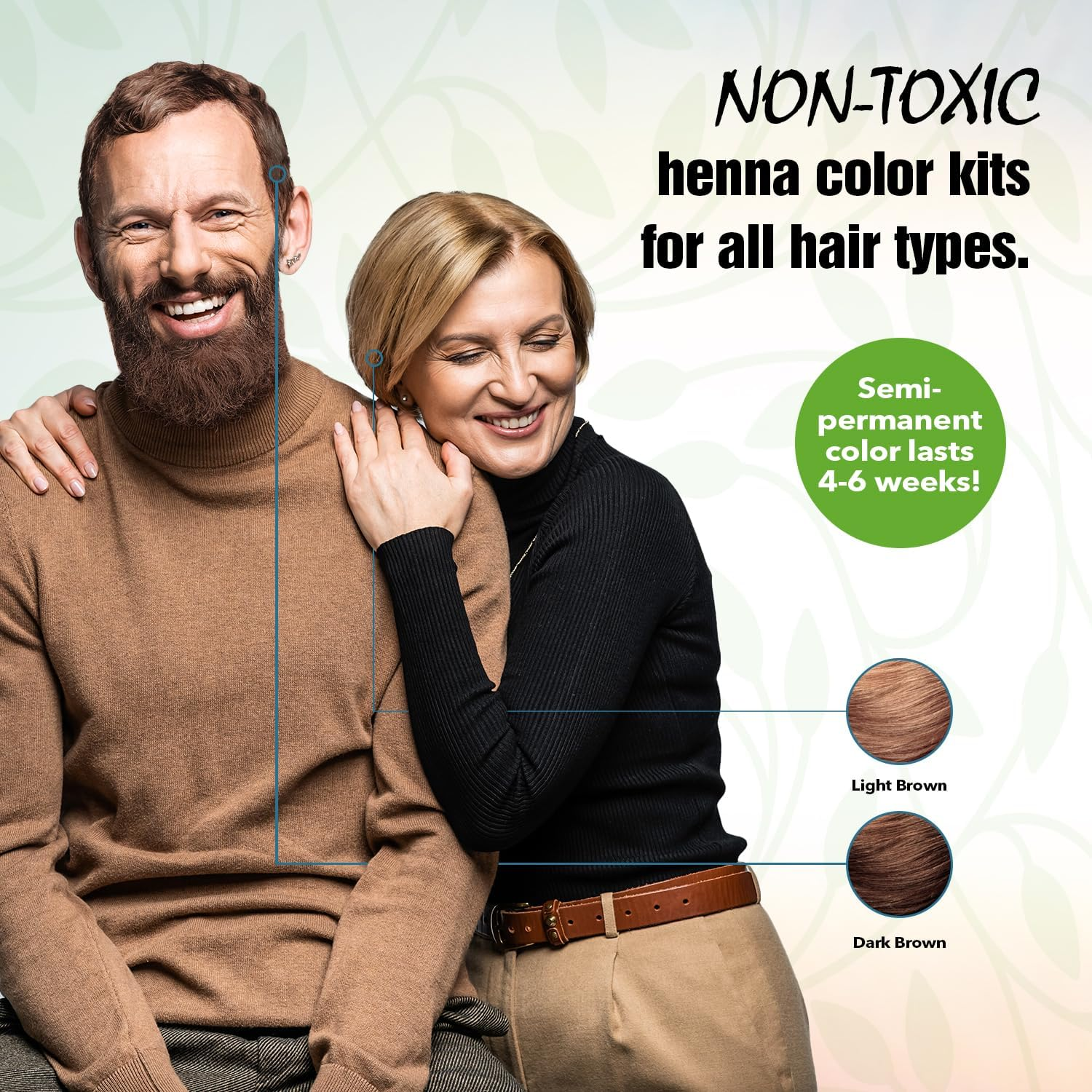 Light Mountain Natural - Color the Gray Hair Color & Conditioner Kit Dark Brown - 7 Fl. Oz. image number 3