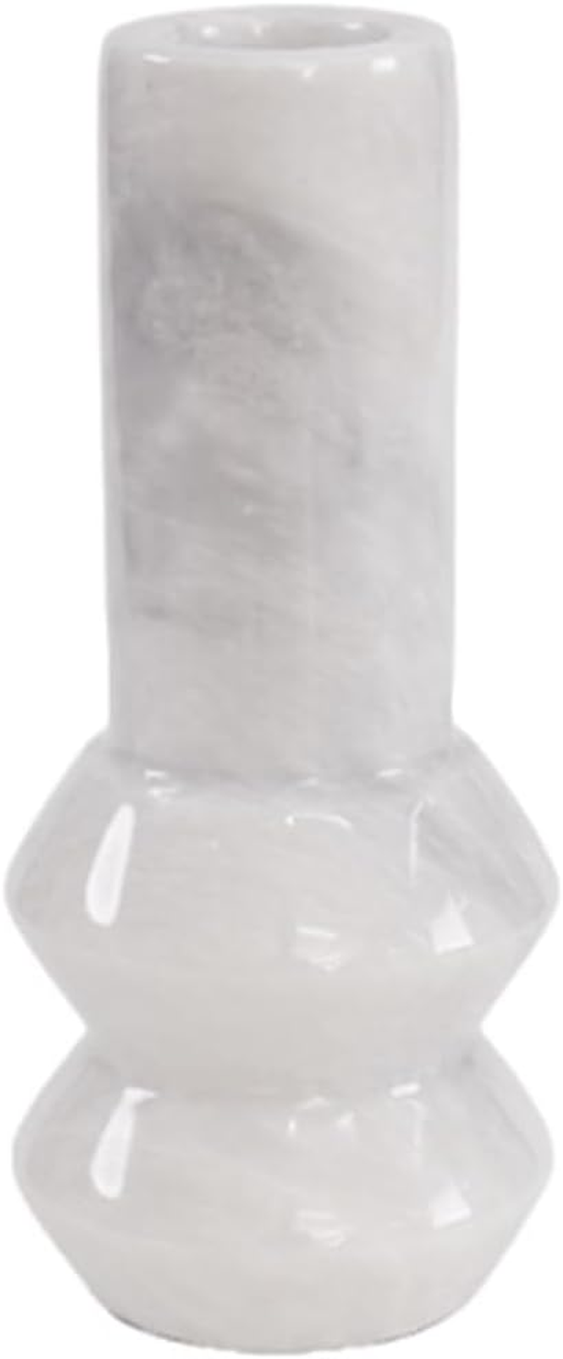 Marble Flower Vase 30 Cm White Handmade Tall Vase for Floor Pampas Grass Vase Boho Vase & Small Vase Ideal Flower Vase for Bouqet & Bedroom D&eacute;cor