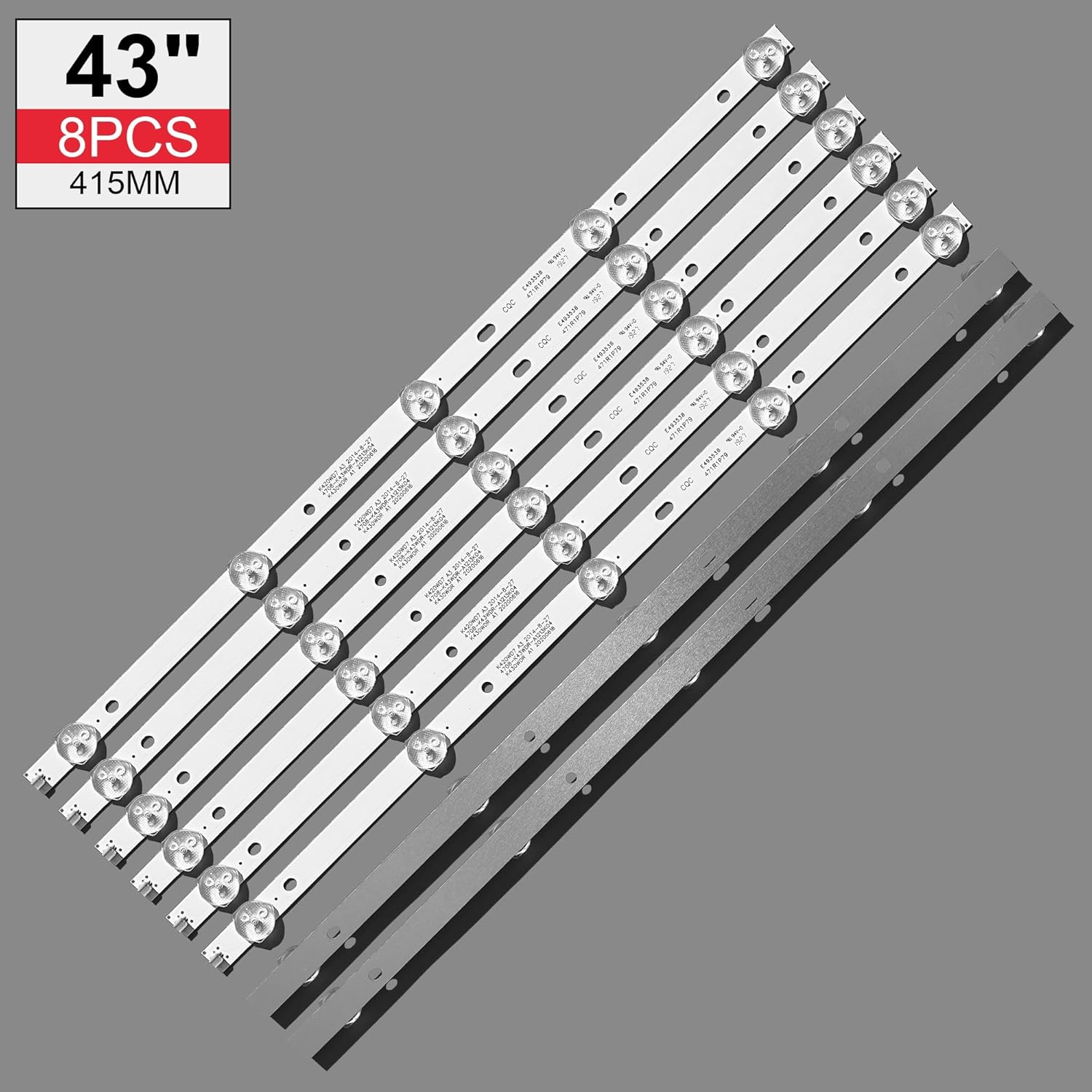 TV Lamps Kit LED Backlight Strips Fit for Philips 43PFT4001/05 12 15 60 HD LED Bars 4708-K43WDR-A1213K04 LED Bands Rulers K430WDR A1 image number 1