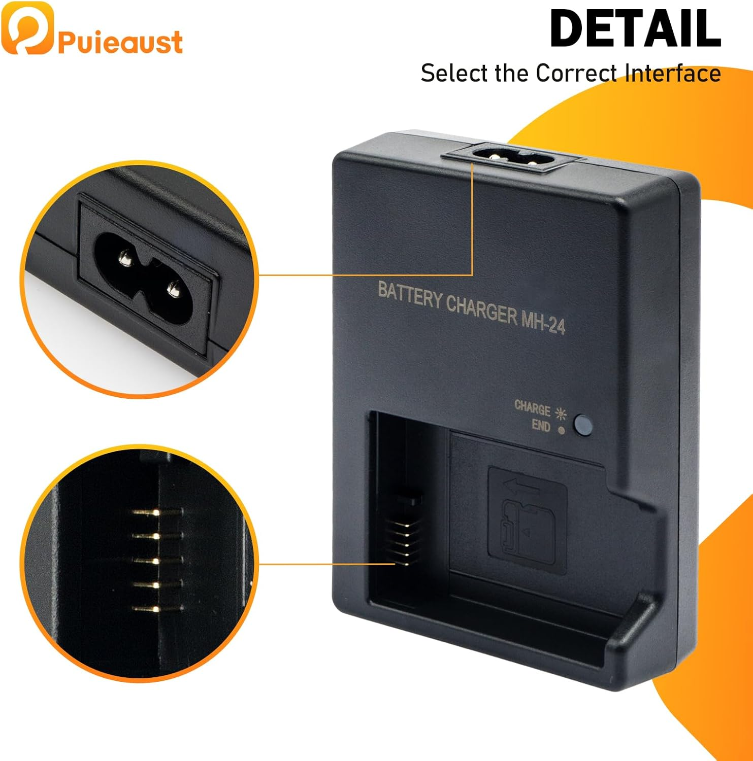 MH-24 Cameras Battery Charger for Nikon EN-EL14 EN-EL14A Battery for Nikon D3100 D3200 D3300 D3400 D3500 D5100 D5200 D5300 D5500 D5600 P7000 P7100 P7700 P7800 SLR Battery Quick Chargers Power Supply image number 5