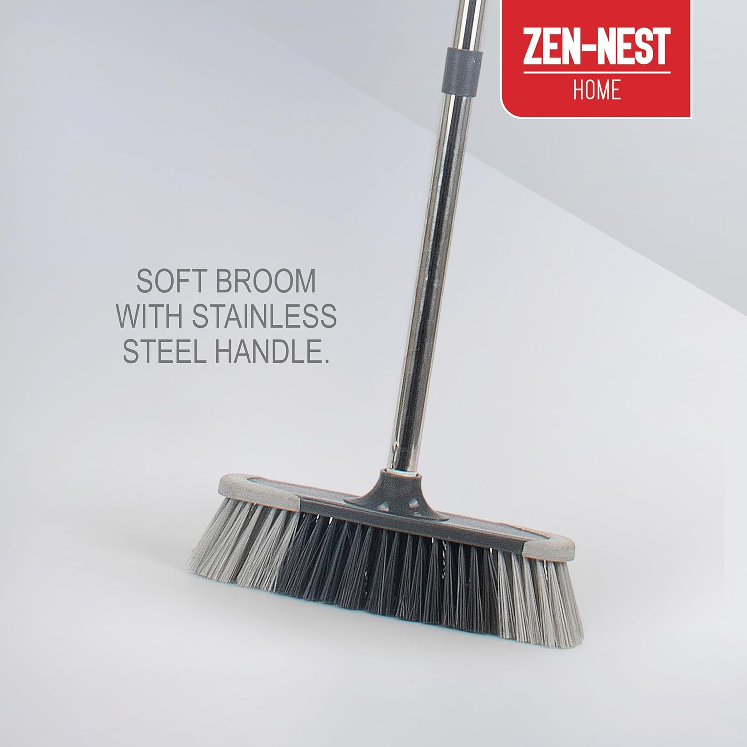 Zen Nest 5-In-1 Complete Cleaning Set &ndash; Multi-Purpose Home Cleaning Tools Kit with Broom, Dustpan, Mop & More &ndash; Space-Saving, Durable & Easy to Store (5Pcs) image number 3