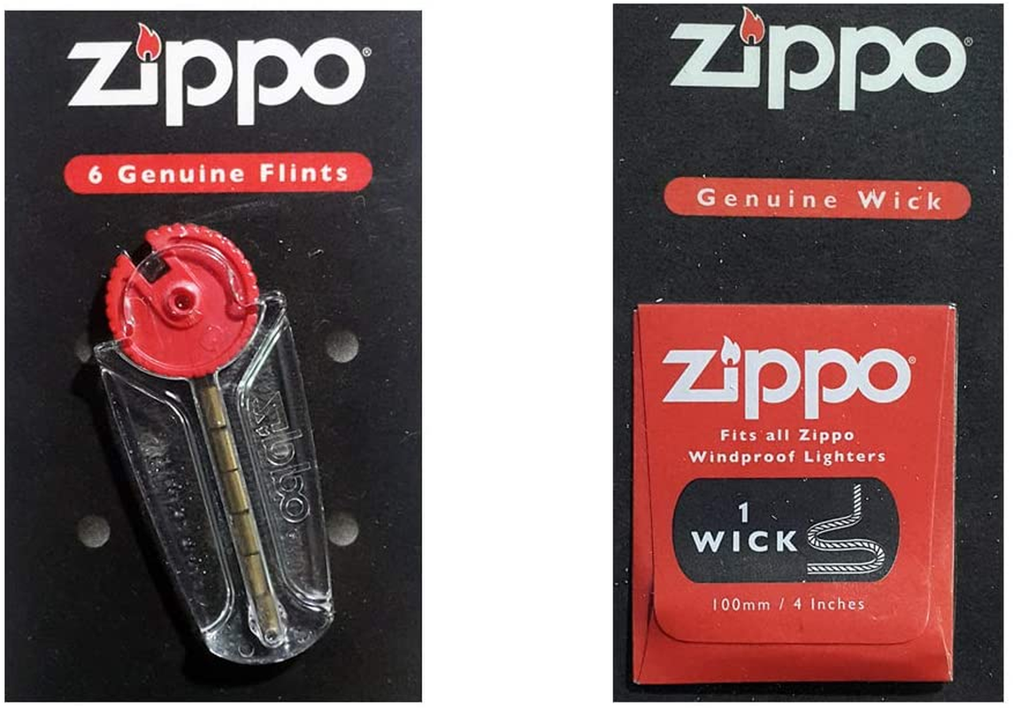 Zippo Wick + Flint Genuine Zippo Fits to All Zippo Windproof Lighters