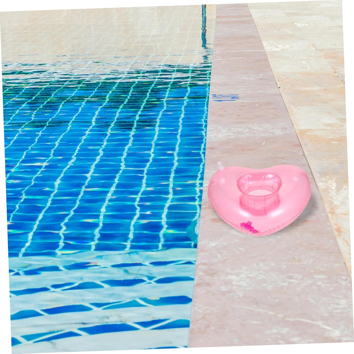 TOYANDONA Inflatable Coasters Cup Carriers for Drinks Inflatable Cup Holder Pool Toy Cup Holder Table Coasters for Drinks Coasters Swimming Drink Holder Fire Engine Keyring Pool Holder image number 1