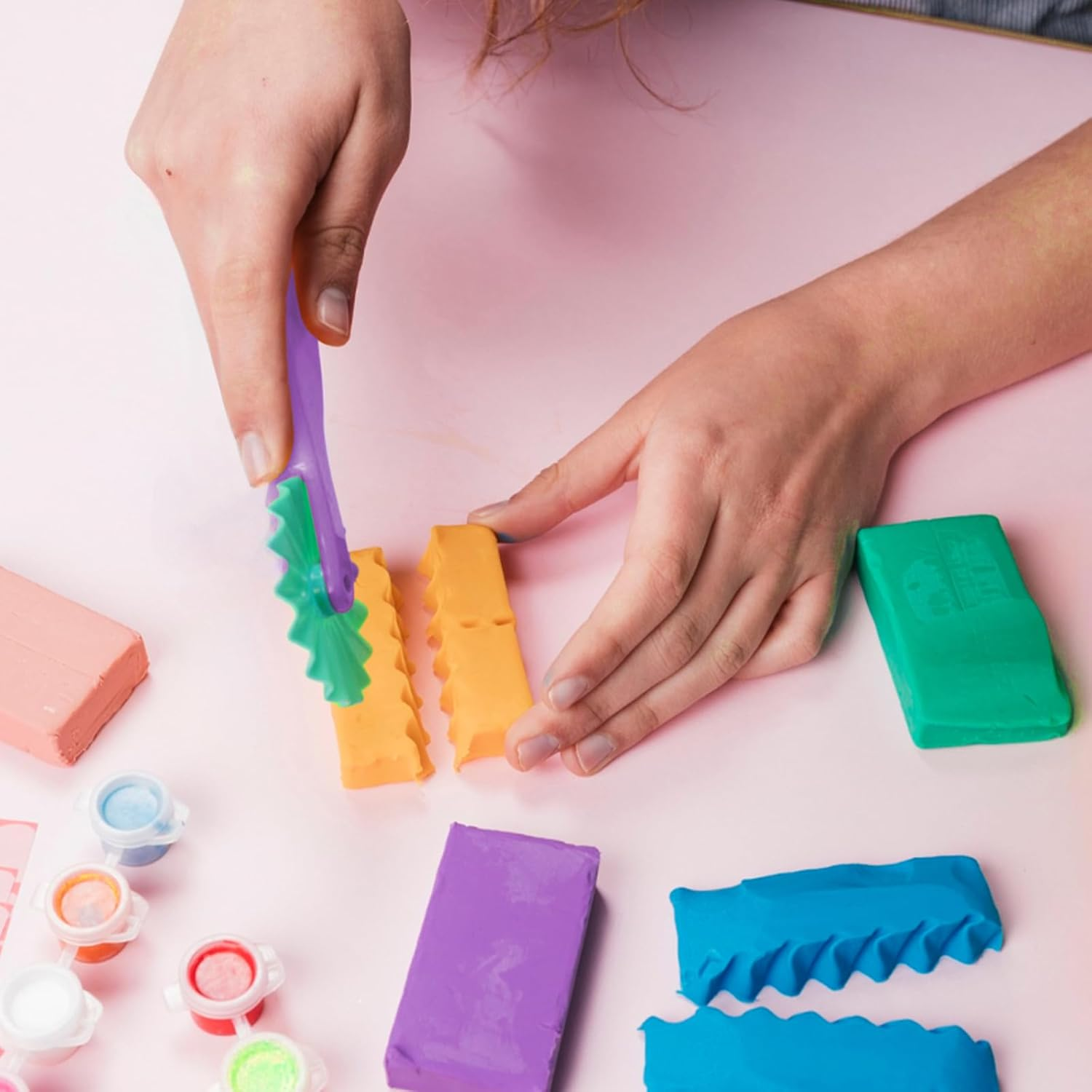 BEZANU Dough Tools Kit, 15 PCS Dough Accessories Molds with Animal Cutters for Creation Educational Toy Gift Set (Colorful) image number 1