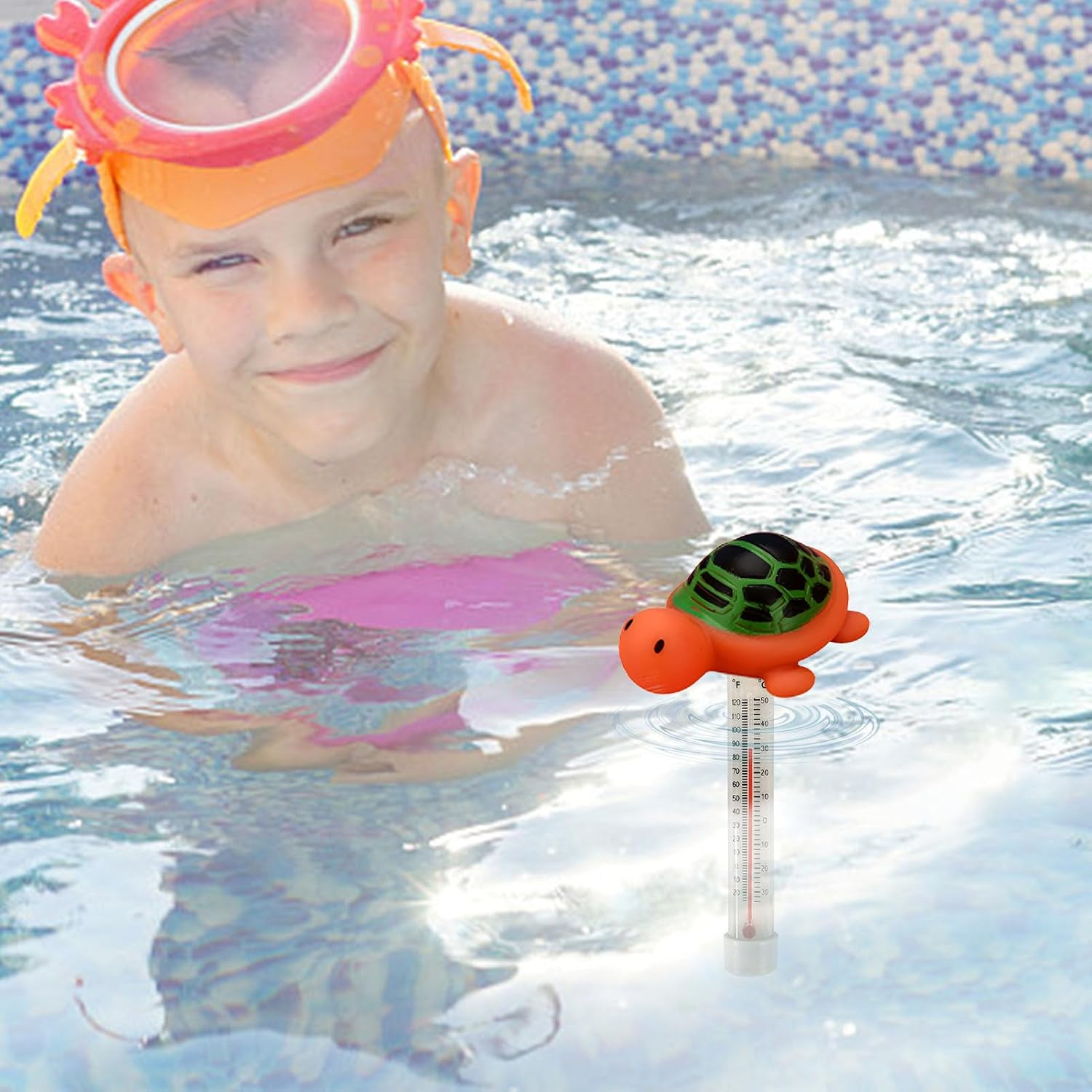 Temperature Gauge for Pool, Tub Thermograph, Accurate Floating Temperature Gauge for Outdoor and Indoor Pools, Spas, Hot Tubs, Aquariums - A image number 6