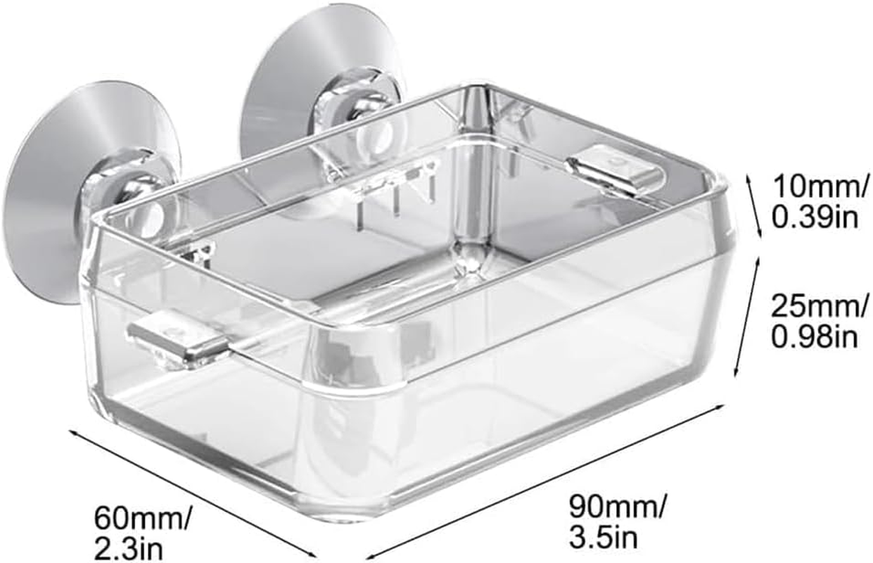 Escape Proof Reptile Feeding Box, 1Pc Anti-Escape Bowls Transparent Reptile Water Bowl with Suction Cup,Anti-Escape Worm Water Dish with Suction Cup image number 6
