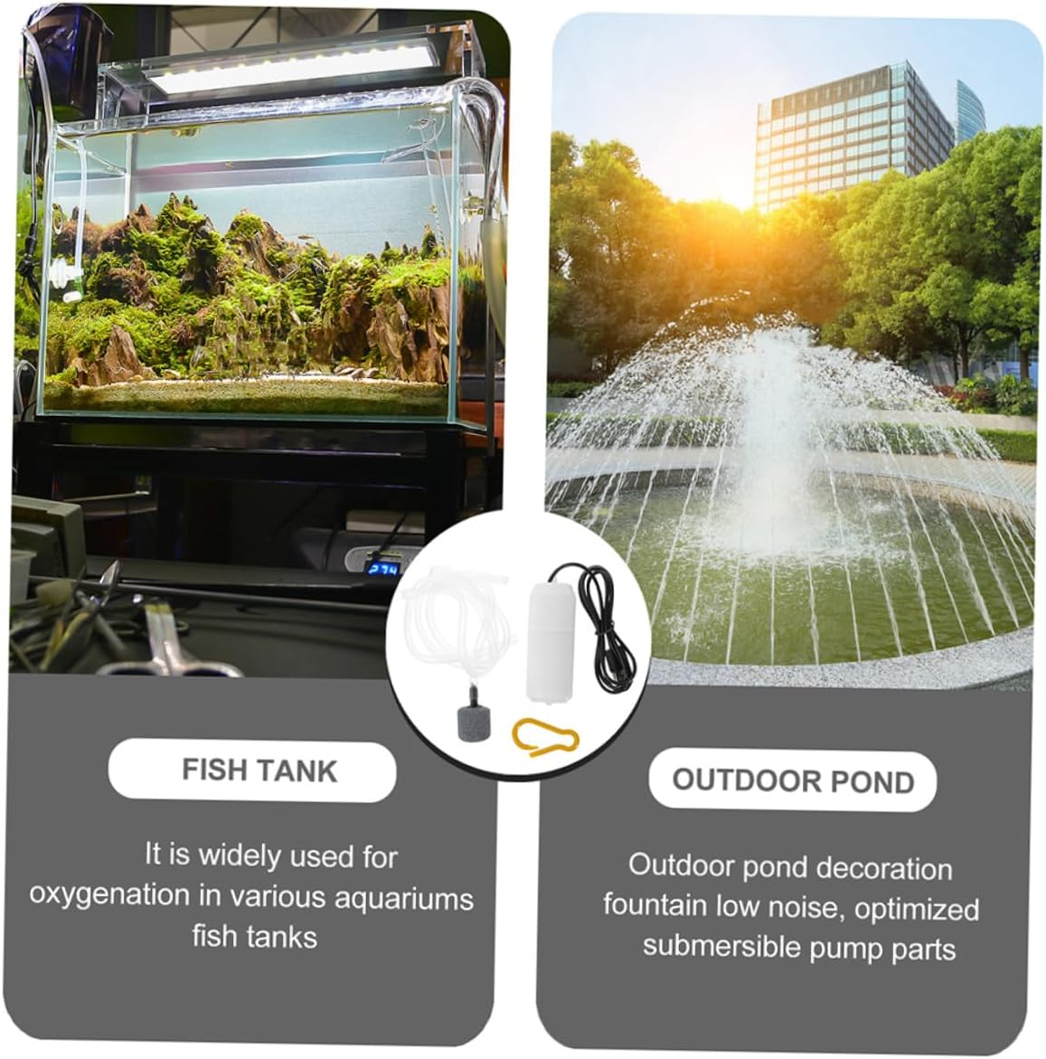 2 Sets USB Aquarium Air Pump Small Quiet Oxygen Aerator for Fish Tank Portable Lightweight Plastic Water Pumps Suitable for Various Aquarium Random Color image number 4