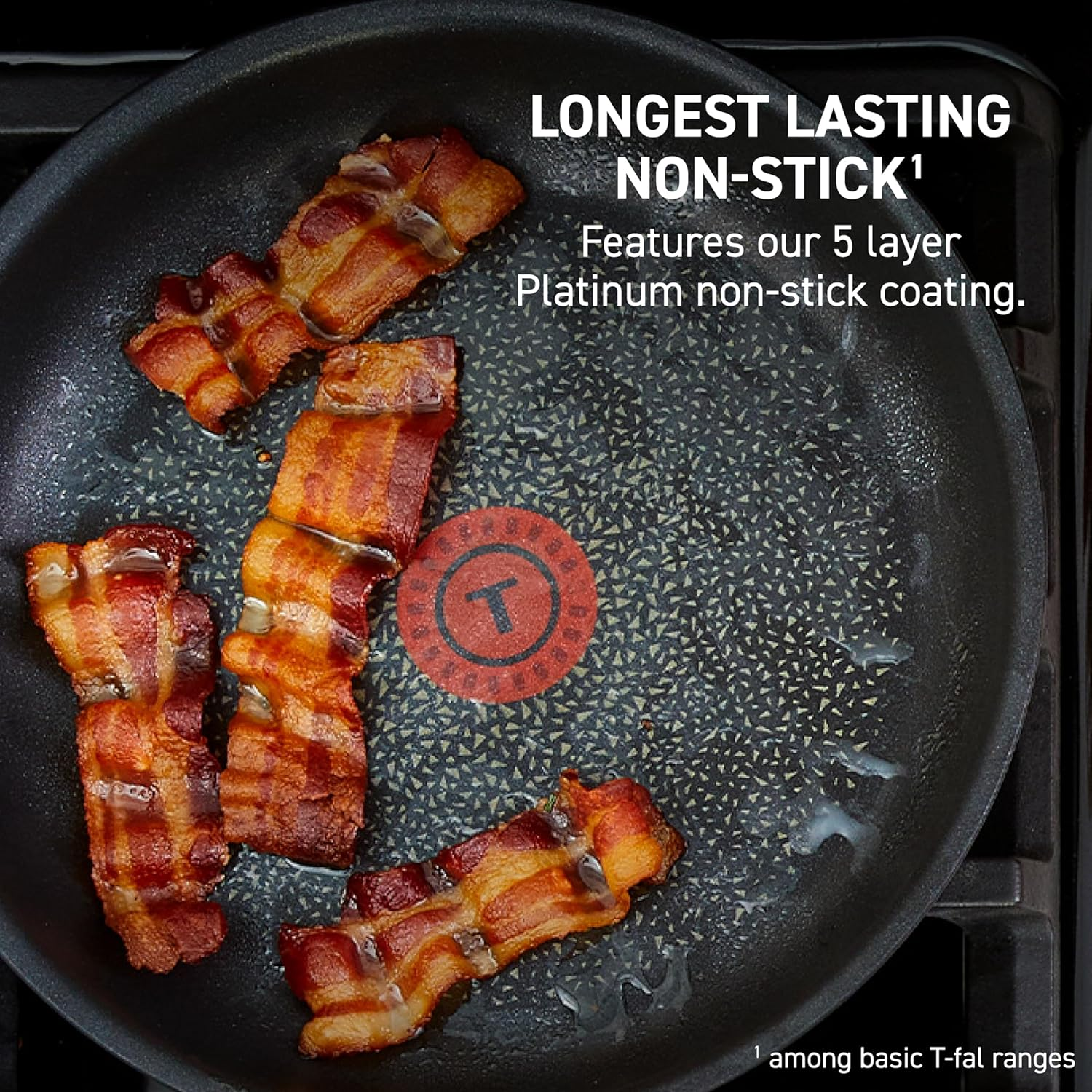 T-FAL Ingenio Nonstick Cookware Set 14 Piece Induction Oven Broiler Safe 500F Cookware, Pots and Pans, Oven, Broil, Dishwasher Safe, Rose Pink image number 5