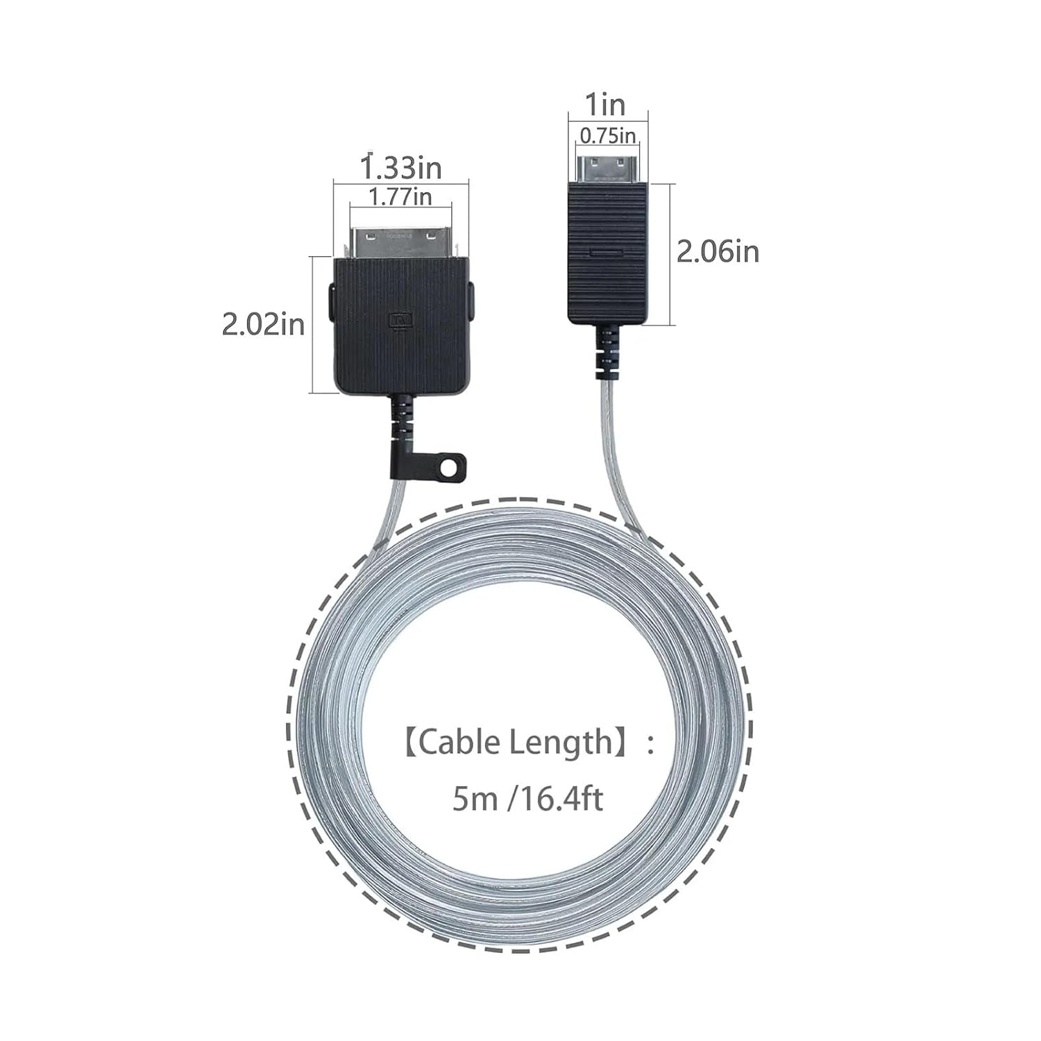 BN39-02470A 16Ft One Connect Cable Accessories，Compatible for Samsung QLED 4K the Frame TV LS03RAF LS03TAF LS03BAF QN43-85LS03BAF image number 1