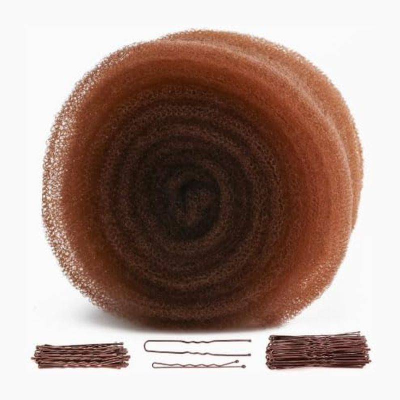 Hair Sponge for Updo - Hair Filler & Bun Maker for Women, Volumizing Donut Padding Tool, Instant Buns Styling Accessory (Light Coffee) - Beige image number 7
