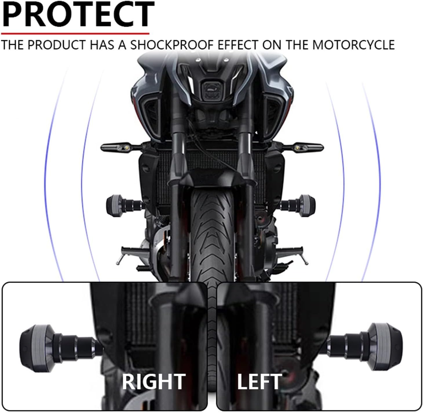 Motorbike Frame Sliders for S┐UZUKI HAYABUSA GSXR1300 2008-2018 Motorcycle Falling Protection Frame Slider POM Aluminium Alloy Accessories (Color : Gold) image number 6