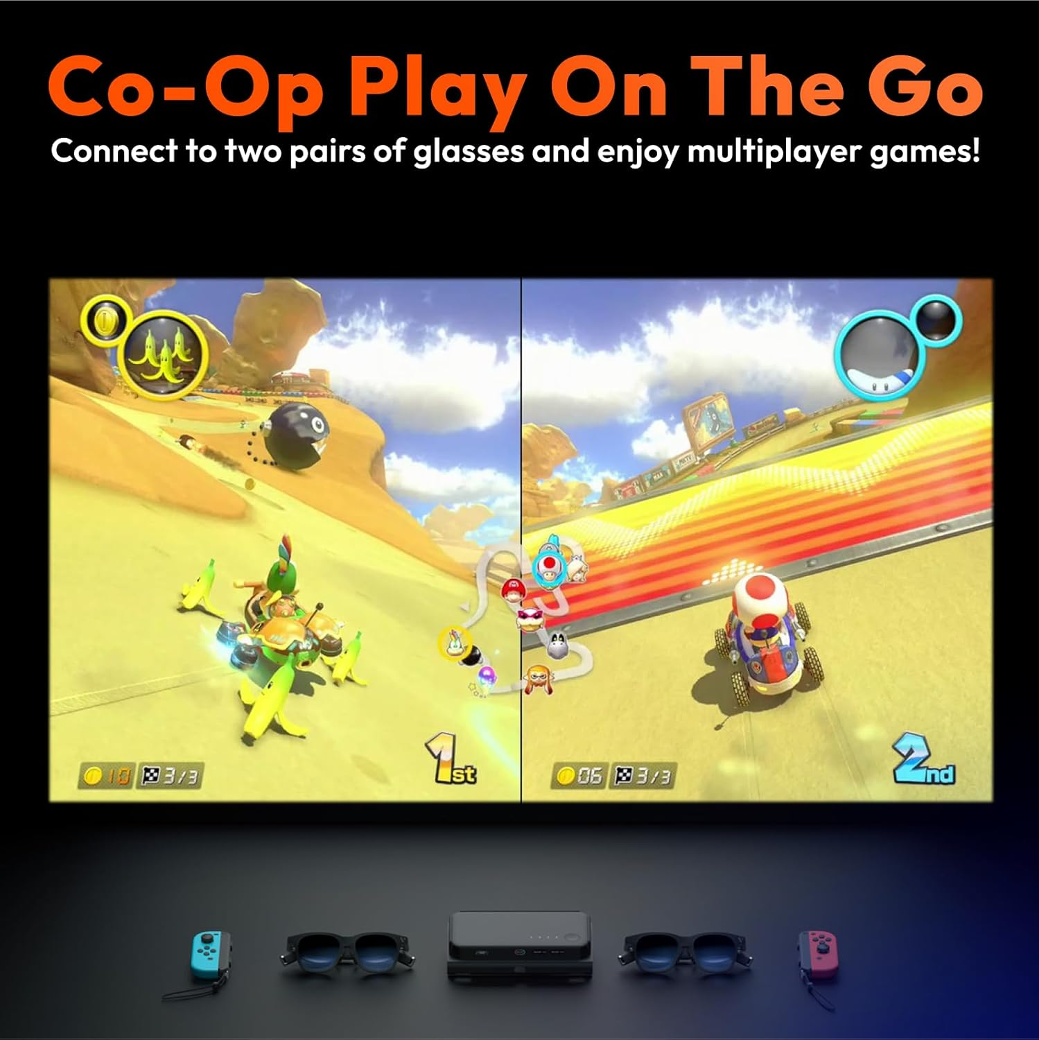 VITURE One Dock Pack: XR/AR Glasses & Mobile Dock, Compatible with Nintendo Switch, Switch OLED, Handhelds, Fire TV, Chromecast, Direct Play on Ps/Xbx | Co-Op & Movie Sharing | 13000Mah image number 3