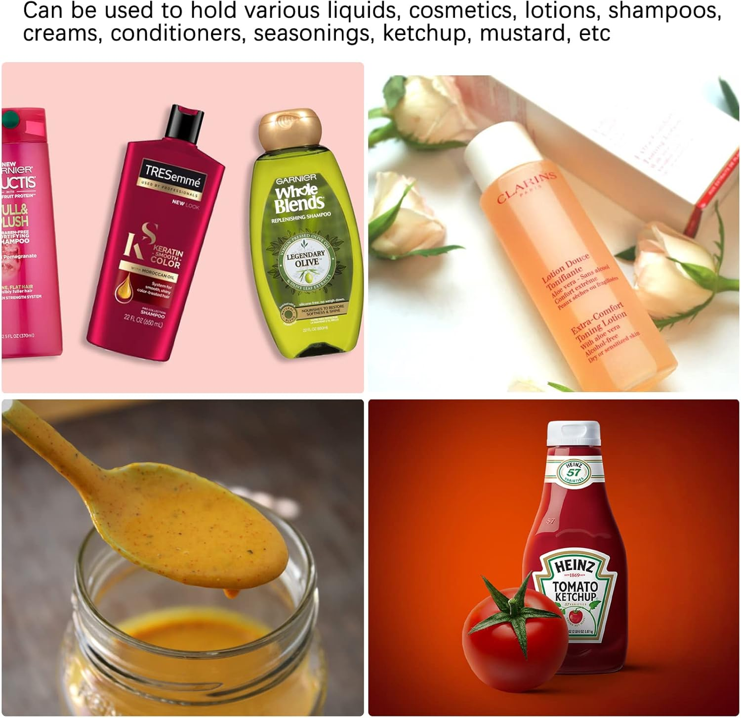 Small Squeeze Bottles, 4 PCS 50Ml Tip Applicator Bottle Mini Sauce Bottles Squeeze Plastic Squeeze Condiment Bottles Squeeze Dispensing Bottles Mini Bottle for DIY Crafts Art Painting Multi Purpose