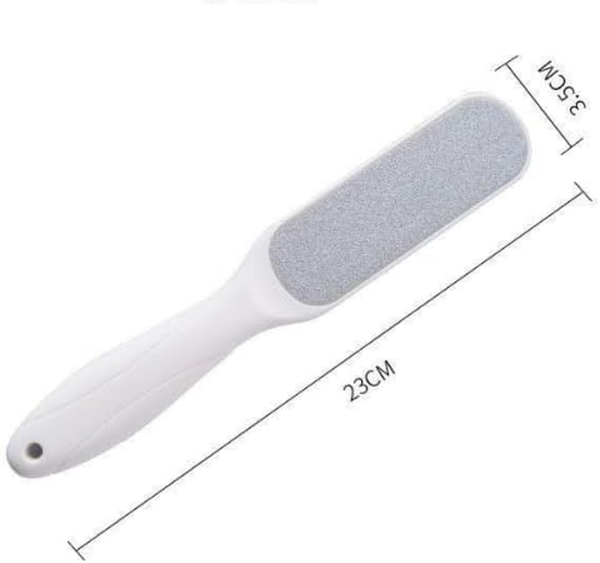 Two-Sided File - Pedicure Feet Scrubber with Handle for Callus, Dry, and Dead Skin Removal - Heel Scraper for Feet, Hands, and Body - Foot Filer for Use in Shower (Black, One Size) image number 5