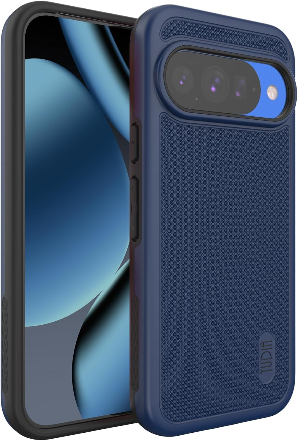 TUDIA Mergegrip for Google Pixel 10 & Pixel 10 Pro Case (2025) &ndash; [Military Grade Drop Tested] Dual-Layer Rugged Slim Shockproof Heavy Duty Protective Phone Cases (Indigo Blue, Basic)