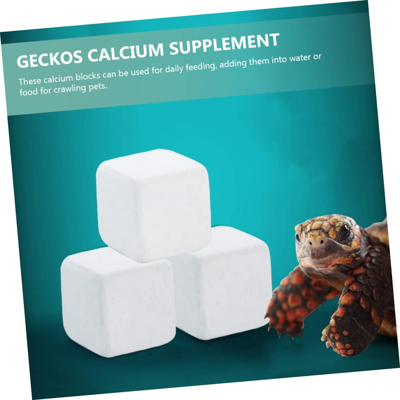 Ipetboom 20Pcs Natural Blocks for Tortoise Turtle Mineral Stones for Reptile Tank Safe Cube for Aquarium Snails image number 5