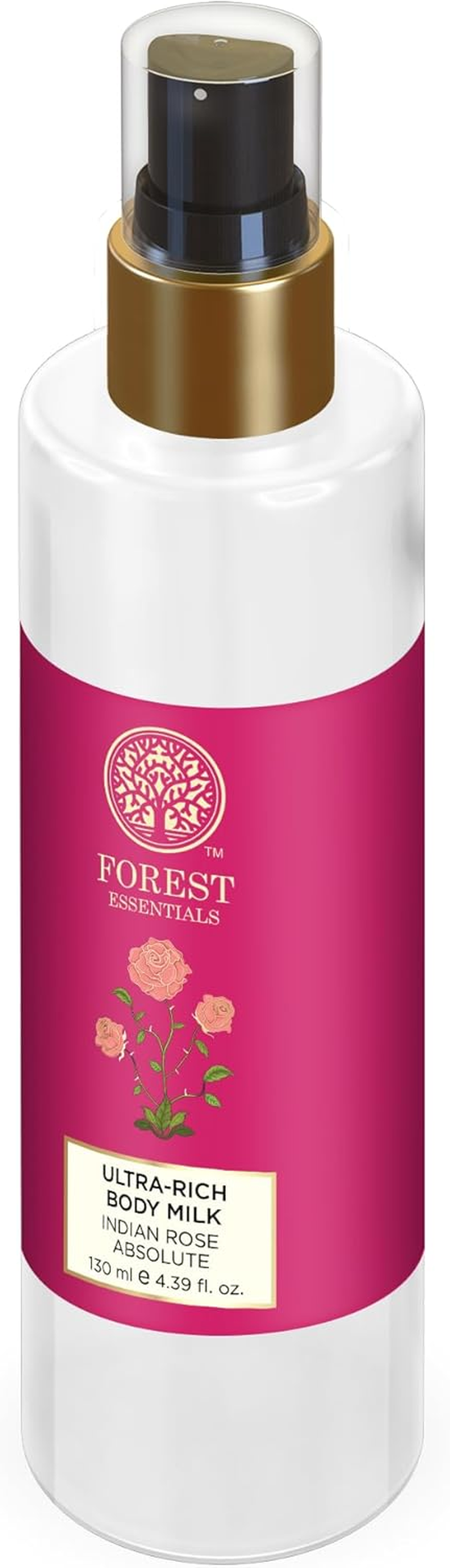 Forest Essentials Ultra-Rich Body Milk Indian Rose Absolute 130Ml (Body Lotion)