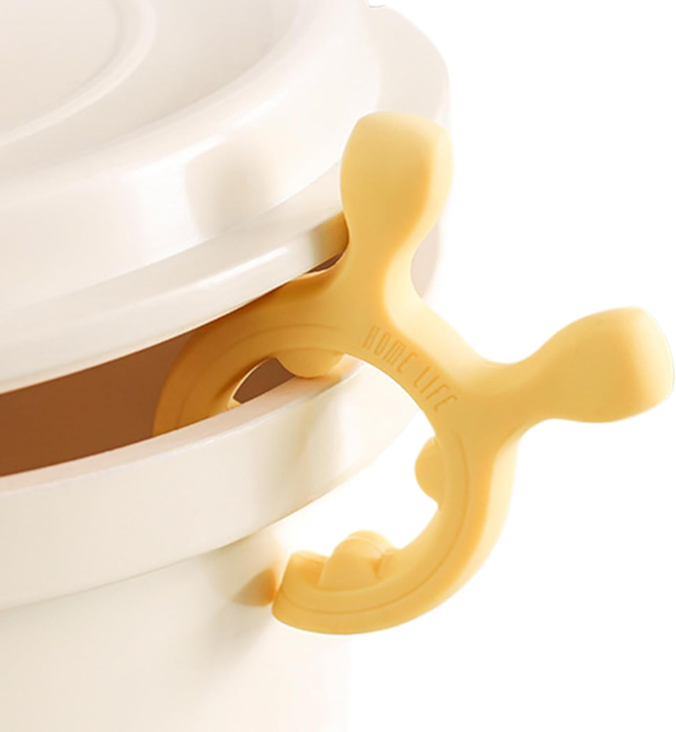 Pot Clip Spoon Rest, Silicone Ladle Rack, Decorative Spatula Spoon Stand for Home Cooking Camping Picnic Rv Restaurant Baking image number 3