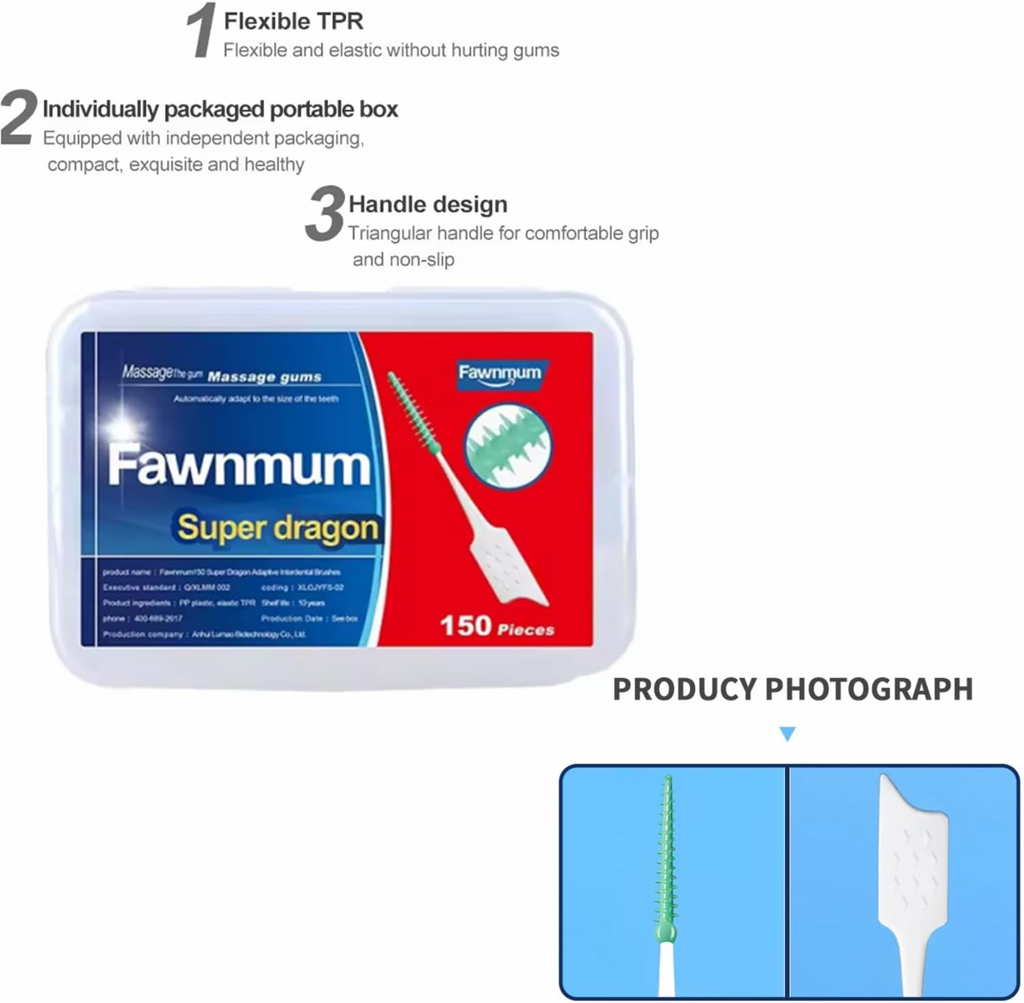 300PCS Soft Toothpick, Dental Toothpicks Brush between Teeth, Disposable Dental Picks FLOSS for Teeth Cleaning, Interdental FLOSSER Picks Teeth Cleaning Tool with Portable Case for Adult and Children image number 5