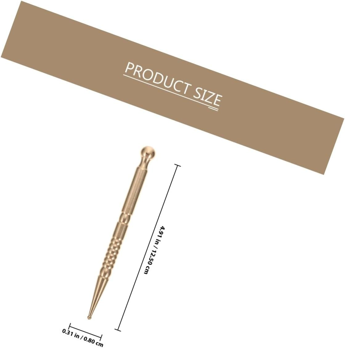 GAROZATION Handheld Facial and Body Massage Stick Portable Meridian Acupoint Pen for Eye and Neck Massage Smooth Polished Rod Lightweight for Home and Spa Use image number 1