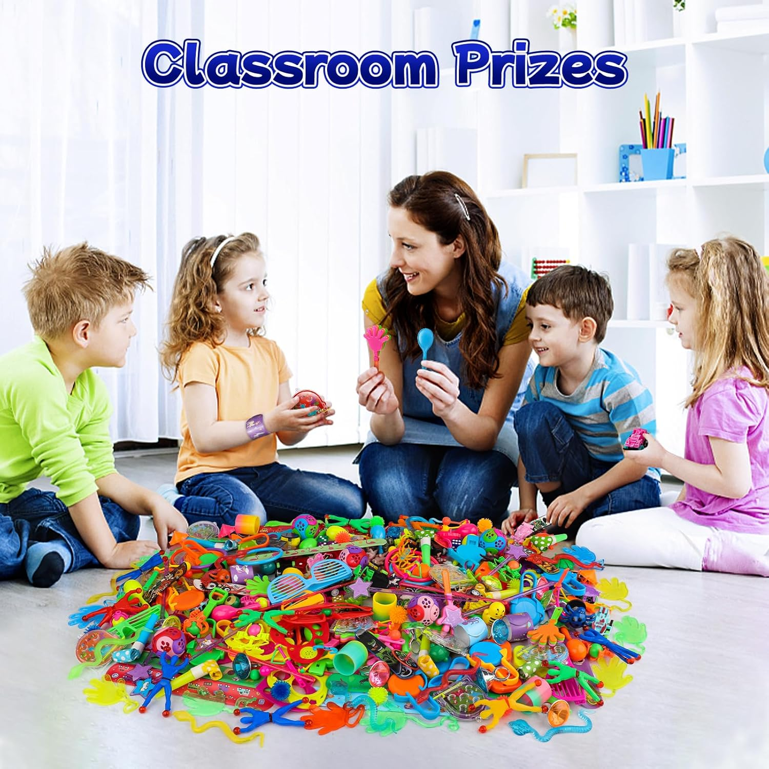 Amybenton 300 PCS Party Favor for Kids Goodie Bags Stuffers, Party Bag Filler Prize Box Toys for Kids Classroom Bulk, Pinata Fillers, Treasure Chest Toy for Students Rewards, Carnival Prizes image number 1