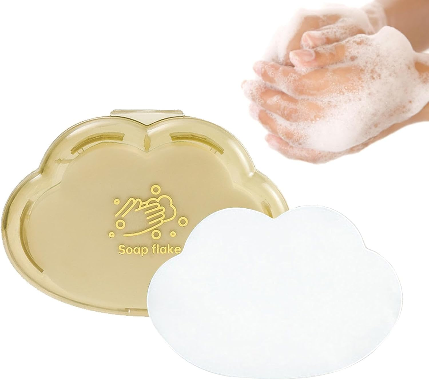 Generic Soap Sheets for Traveling, Soap Flakes Soap Sheets | Portable Skin Friendly Hand Washing Paper Sheets for Outdoor, Camping, Hiking, Travel image number 4