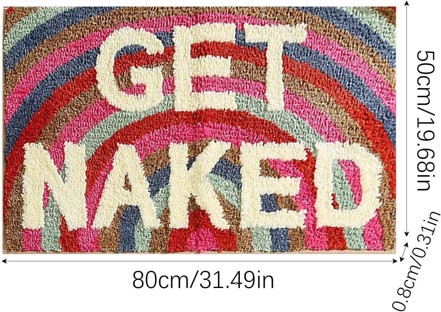 Super Absorbent Bathroom Mat - Funny Bathroom Floor Mat Carpet Rug - Fun Text Design Bath Mat for Guest Suite, Dormitary, Apartment, Hotel, Bathroom, Vacation Home image number 1