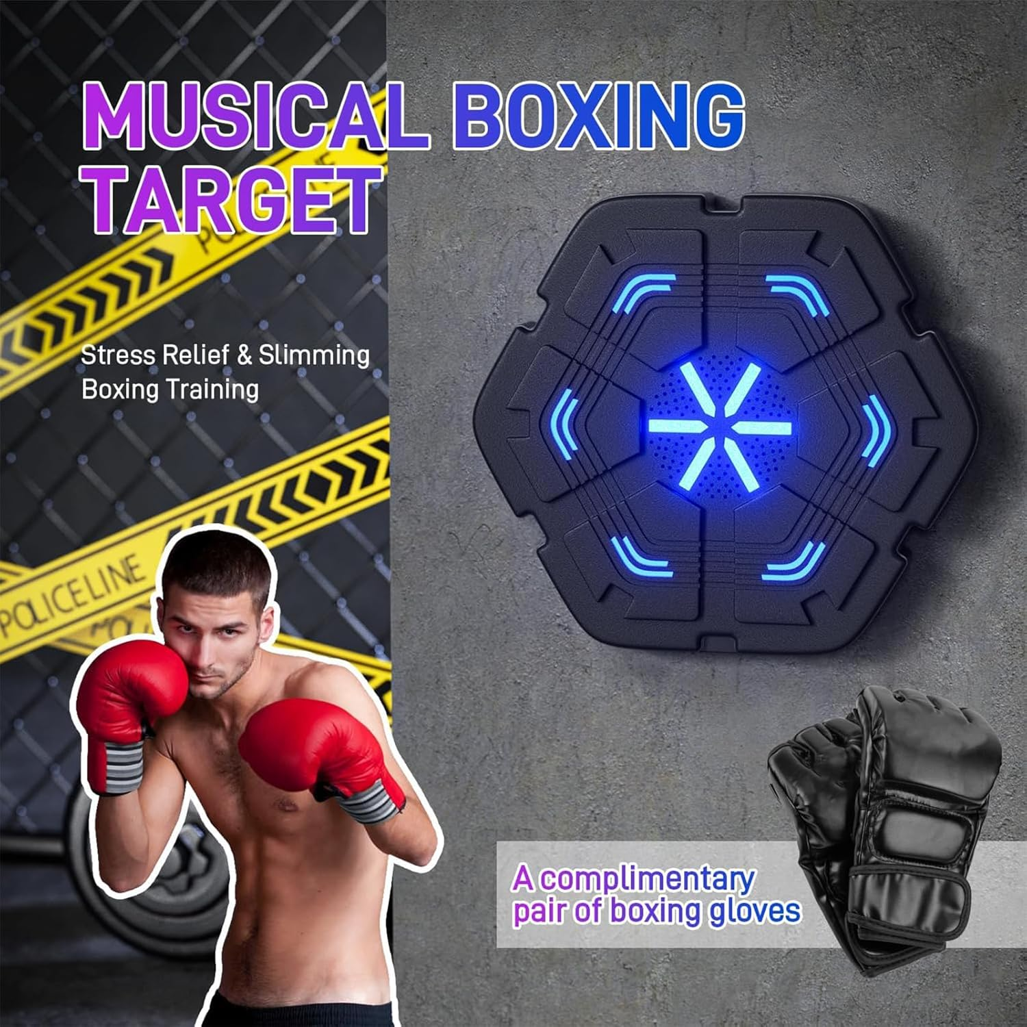 Cozioz Music Boxing Wall Mount Machine for Adults | Liteboxer Workout Playlist | Onepunch Fitness Machine