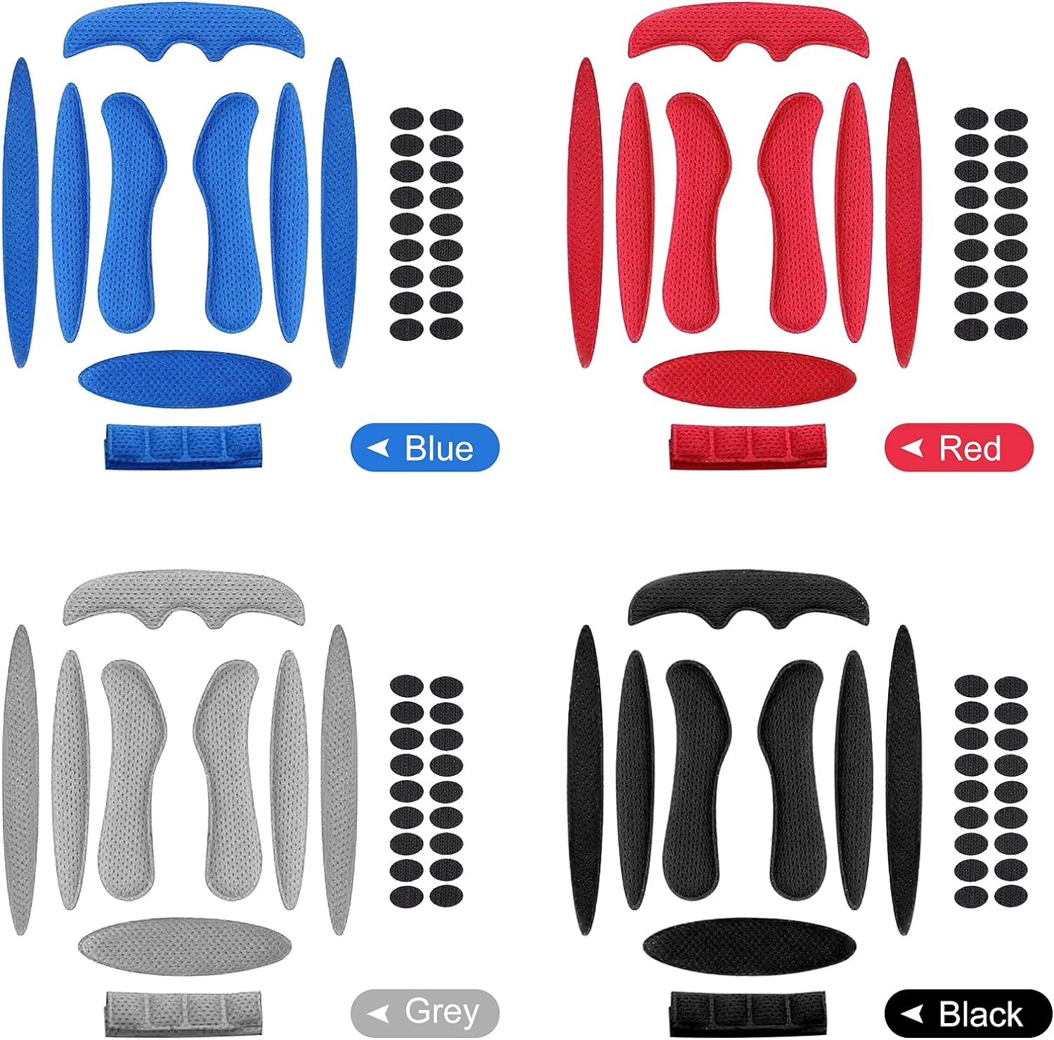 Universal Helmet Foam Pads Replacement Set Helmet Sponge Lining image number 1