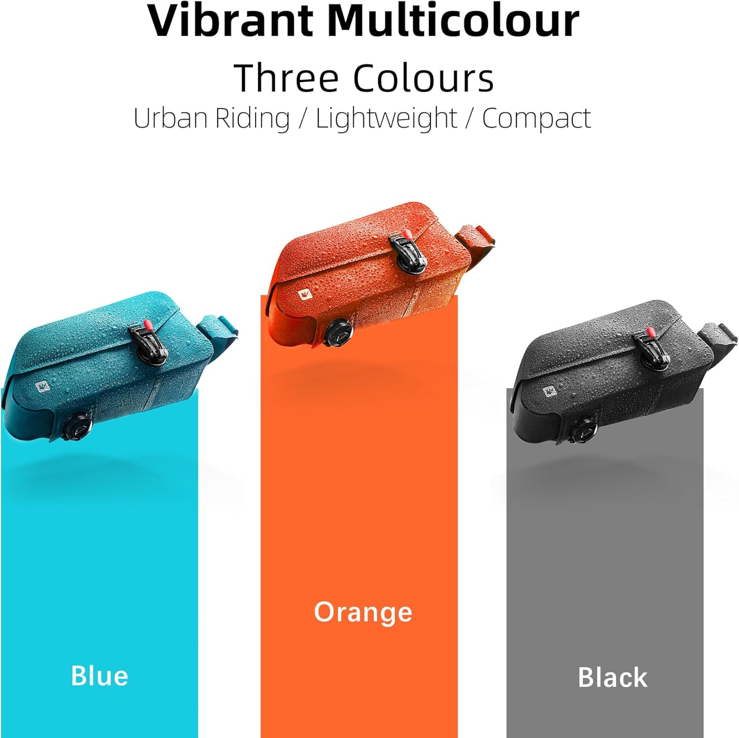 Rhinowalk Bike Top Tube Bag Bike Frame Bag Fully Waterproof and Stable Bicycle Frame Bag Bicycle Bag Professional Cycling Accessories for Mountain Road Bike-Black image number 1