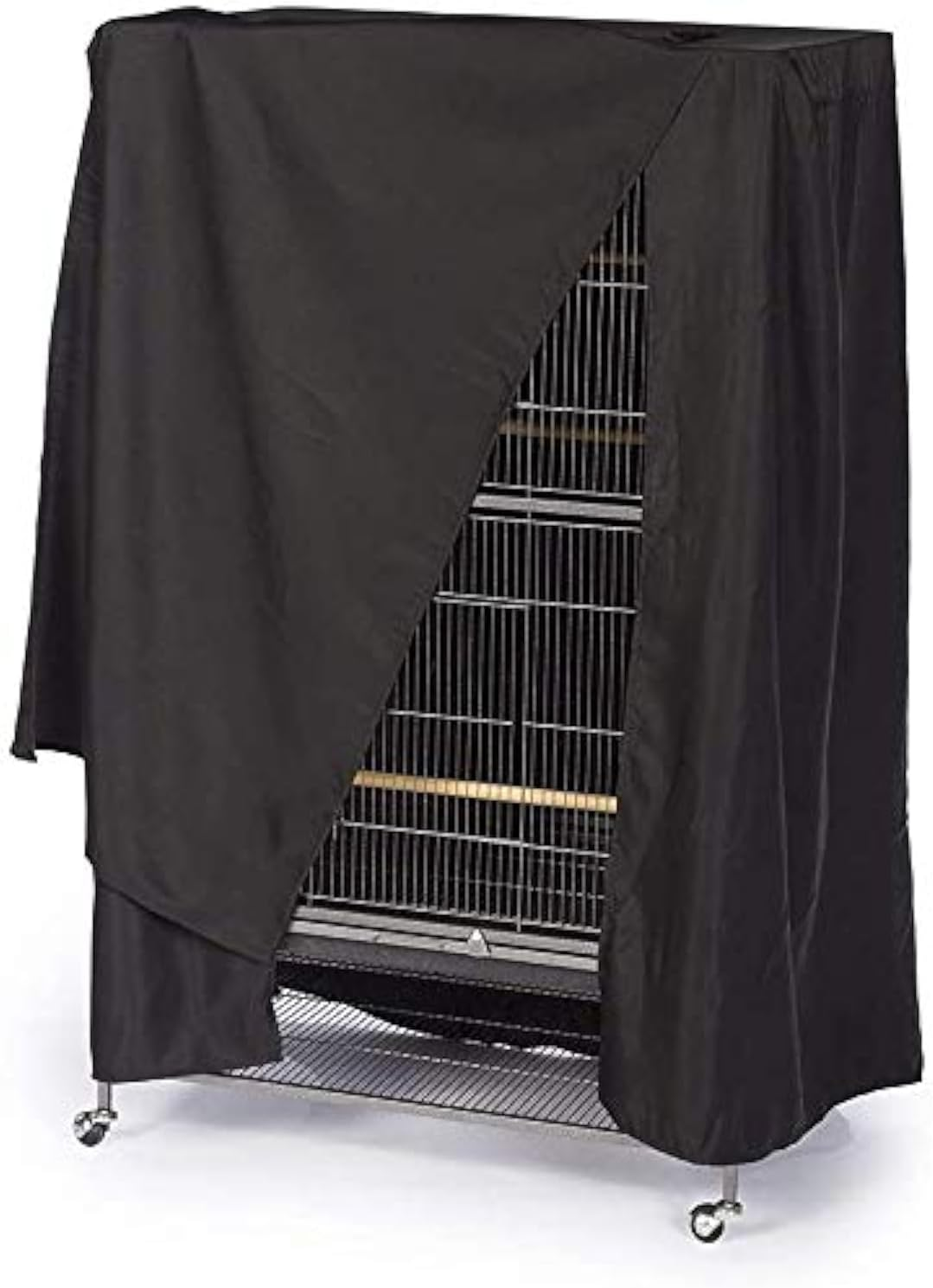 Bird Cage Cover MAYHOUR Waterproof Multifunction Sun Protection Parrot Cage Cover Pet Supplies Dust Proof Bird Cage Cover with Zipper anti UV Durable Breathable Knitted Parrot Guard Protective Washable (88&times;63&times;120Cm/35&times;25&times;47In) image number 5