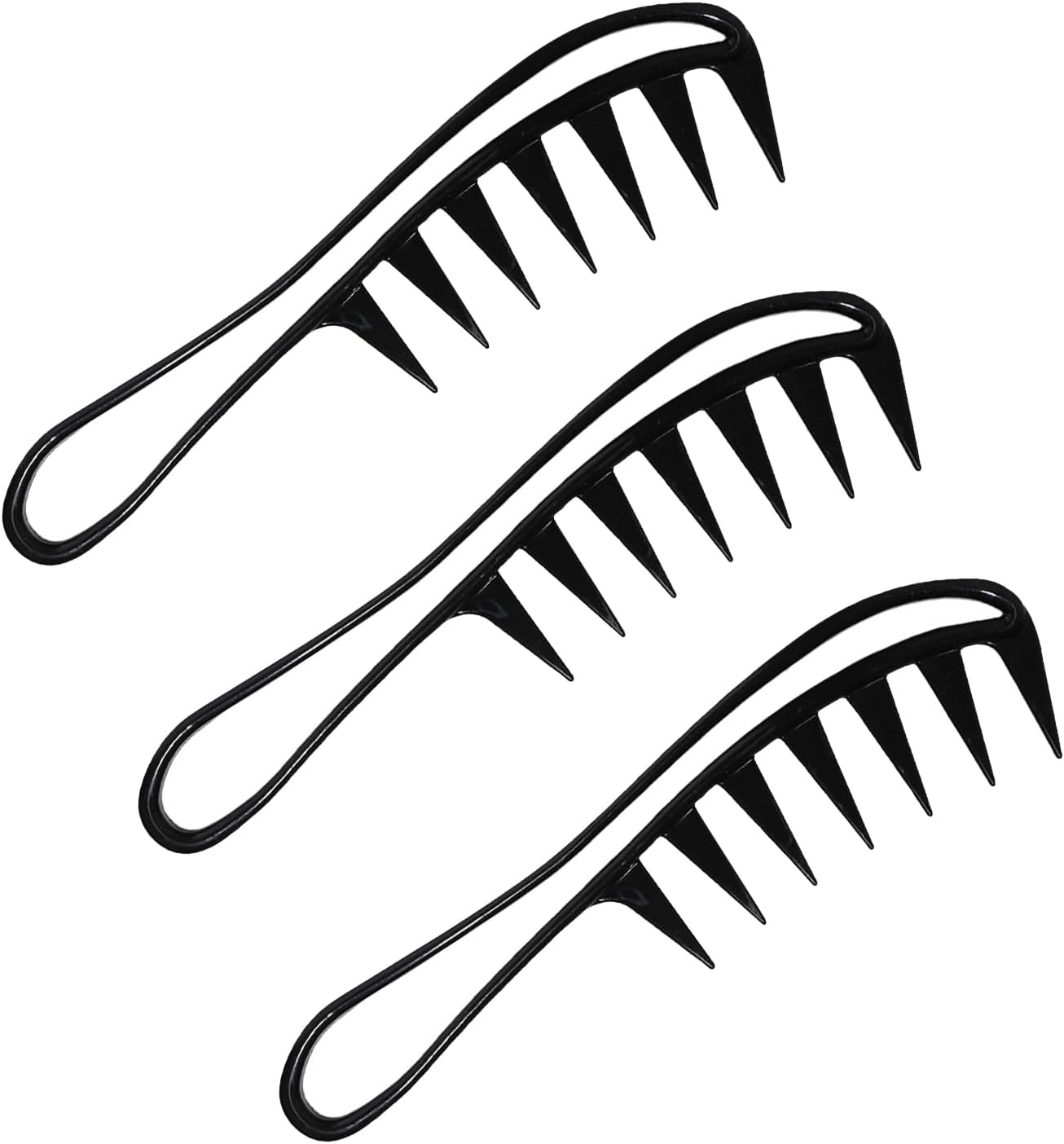 Xlihdzum Wide Tooth Detangling Comb - 3 Pcs Shower Flexible Anti-Static Shampoo Comb with Wide Spacing Teeth,A Professional Wide Tooth Comb That Serves as a Gentle Hair Comb for All Hair image number 3