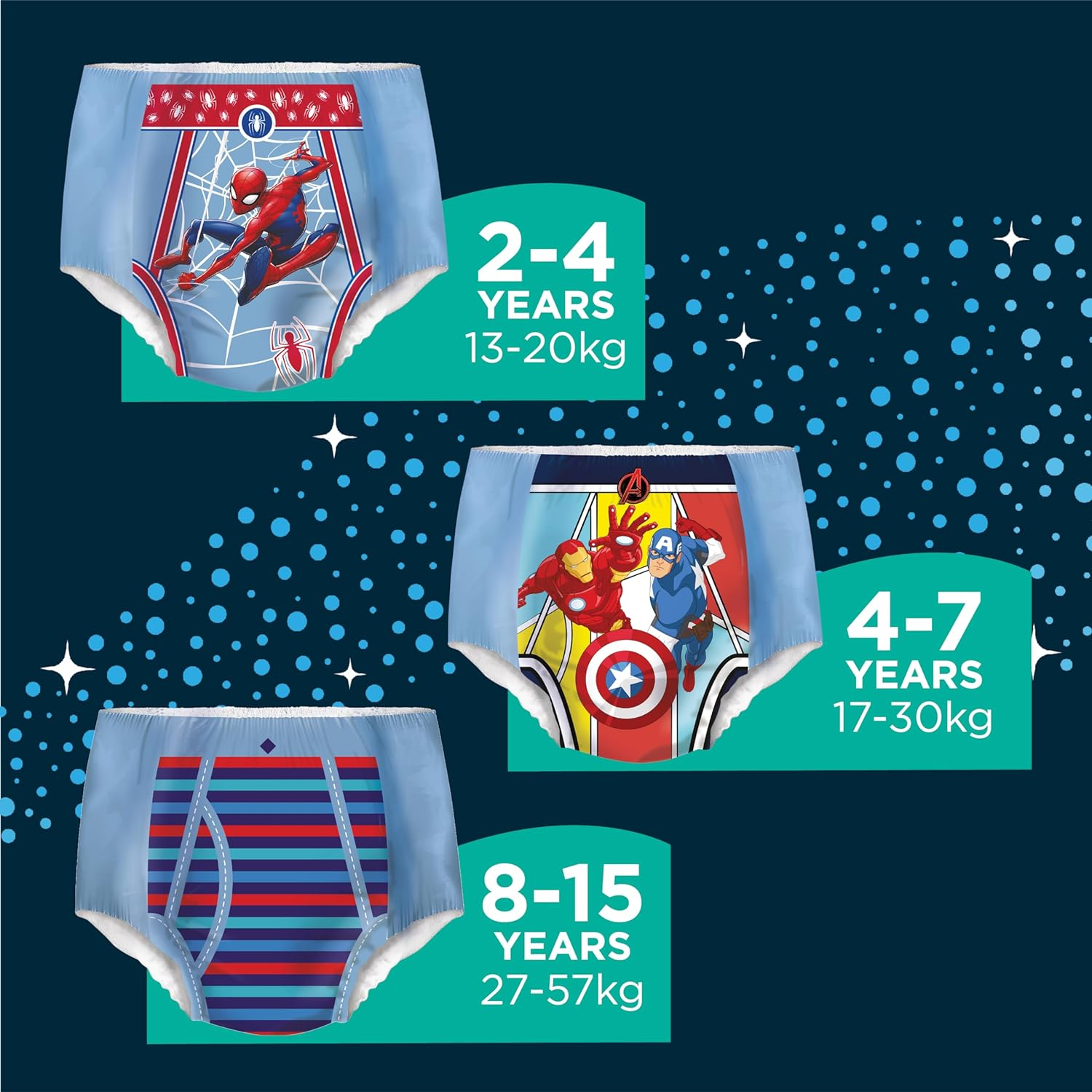 Huggies Drynites Night Time Pants for Boys 4-7 Years (17-30Kg) 9 Count (Pack of 2) image number 3