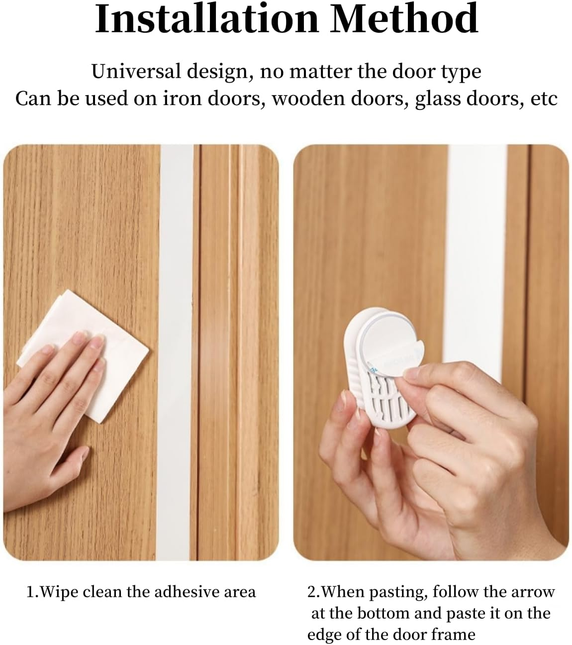 Door Pinch Guard, Finger Pinch Guard Self Adhesive Rotating Child Proof Door Finger Pinch Guard Safety Finger Door Guard Door Stopper for Kid Safety Guard Baby Little Finger Anti-Pinch 2 Pack image number 4