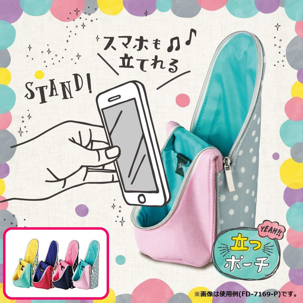 Sonic FD-7169-K Pouch Stand Pouch Master Lil Polka Dot Navy - Navy image number 1