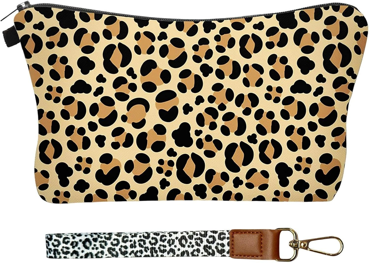 1 X Leopard Print Bag and 1 X Leopard Print, Retro Storage Bag, Large Capacity Storage, Travel Supplies. image number 1