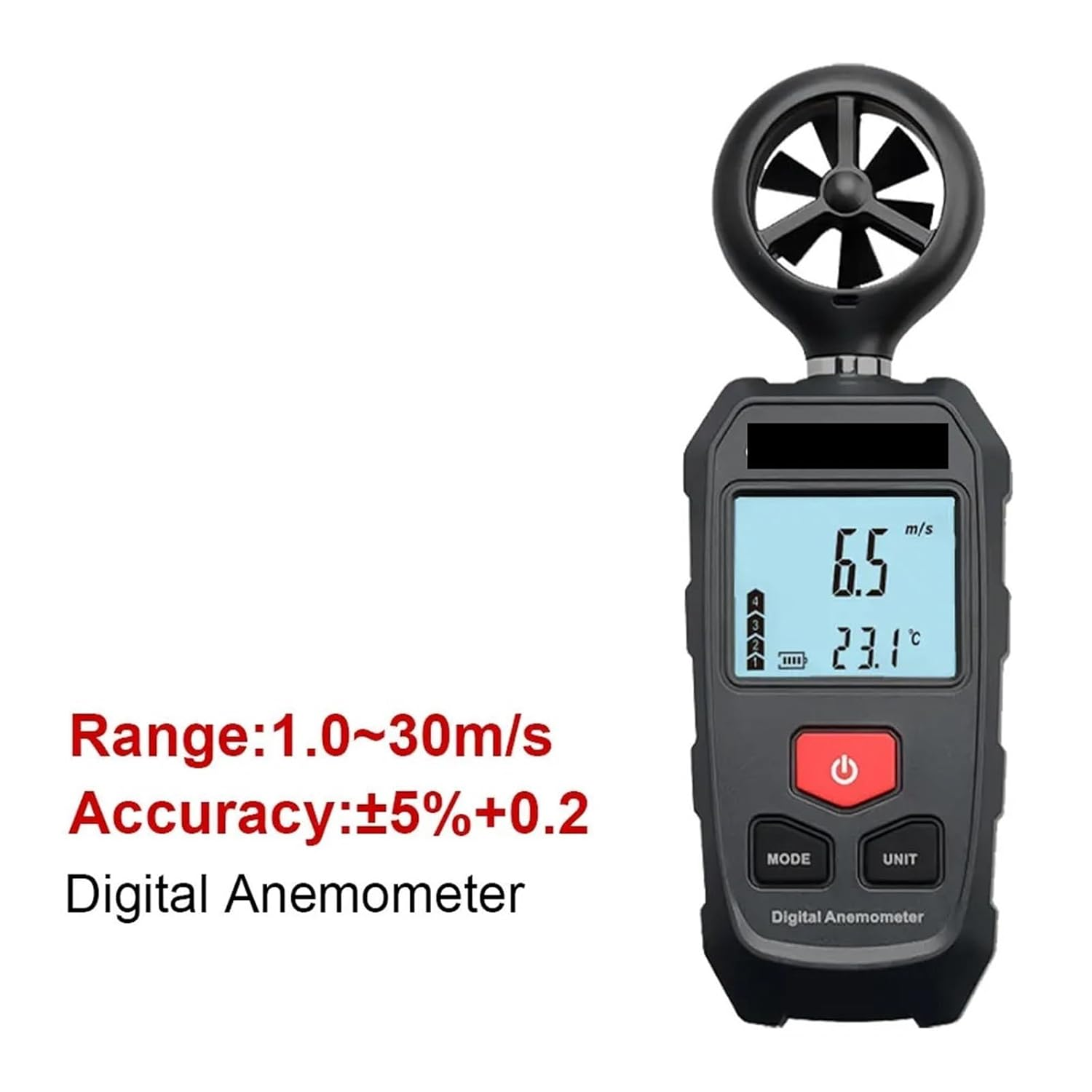 Digital Anemometer, Wind Chill Dew Point Barometric Pressure Tester Handheld Wind Meter image number 2