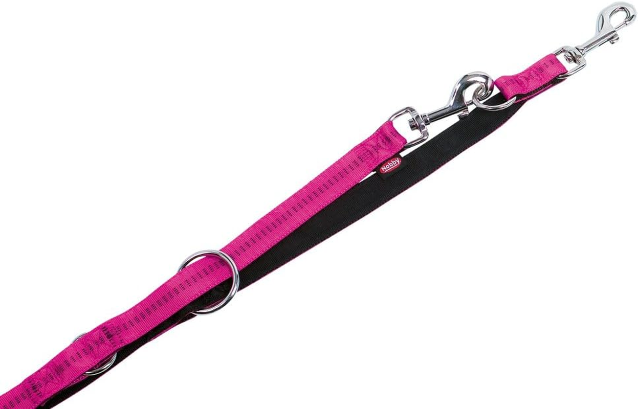 Nobby Soft Grip Dog Leash, 200 Cm/25 Mm, Purple/Black