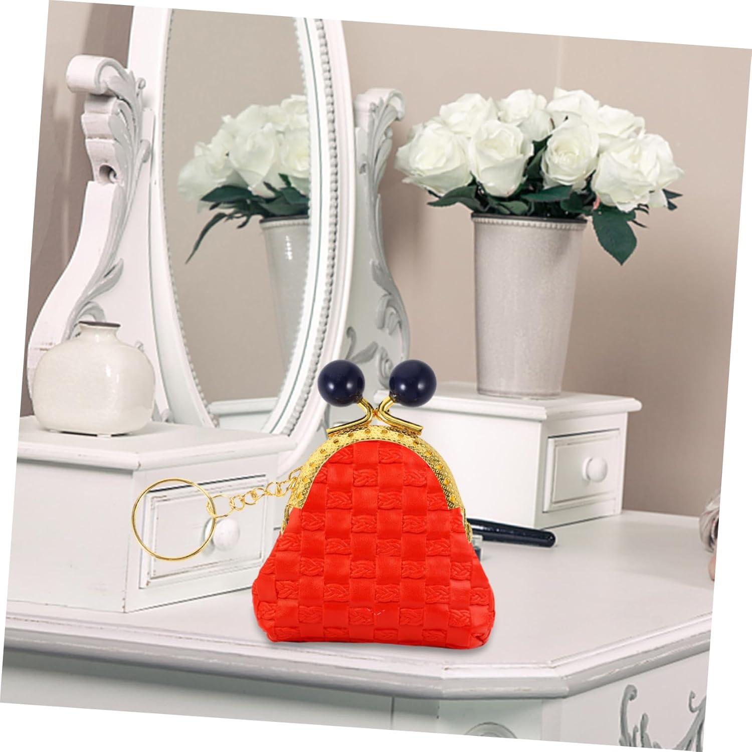 Anneome 10Pcs Keychain Wallet Purse Clasp Frame Handbag Clasp for DIY Purse Making image number 6