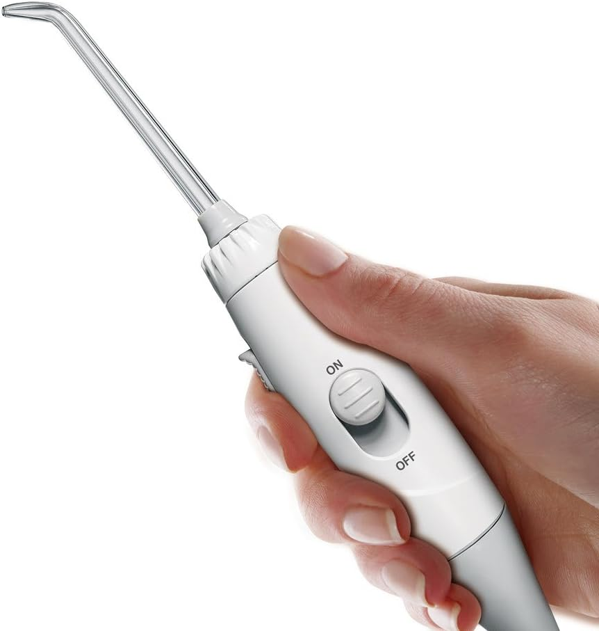 Waterpik Ultra Professional Waterflosser Fixed Oral Irrigator with 7 Attachments, Pressure Range from 0.7-7 Bar Adjustable via 10 Pressure Settings, Integrated Timer, White (WP-660EU) - White image number 5