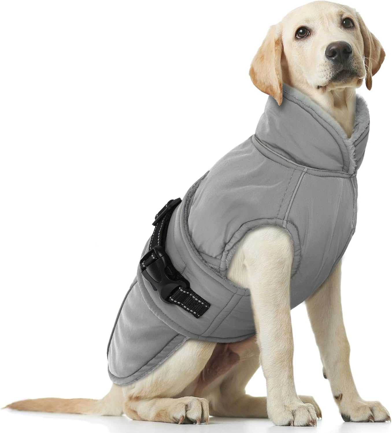 Fleece Winter Coat for Dogs, Dog Coat, Waterproof Dog Jacket, French Bulldog, Warm Vest, Adjustable Dog Clothing, Winter for Small Dogs (Red, 3XL)