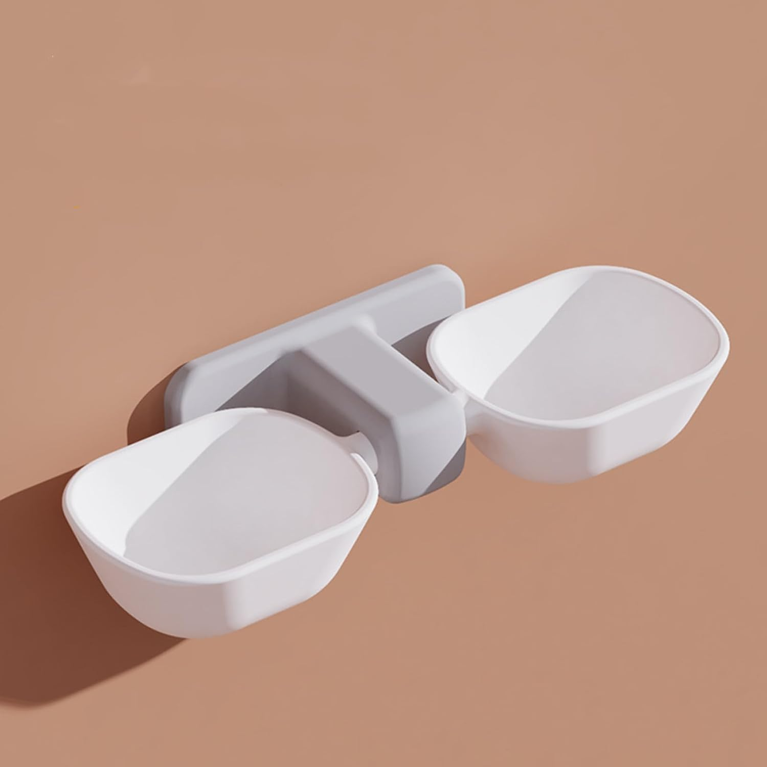 Cicixixi Cat Bowls for Cats, Feeding Bowl, Cat Bowl, Double Bowl for Cats, Feeding Bowls, Cat Food, Wall Mounted, with Raised Stand Holder, Removable Bowl image number 4