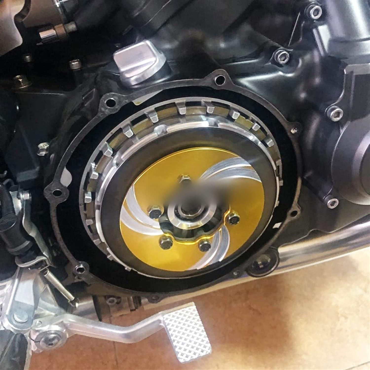 Motorcycle Accessories for Yamaha Vmax1700 V Max Vmax 1700 2009-2020 Engine Parts Racing Clear Clutch Cover Spring Retainer Pressure Plate (Color : 1) image number 5