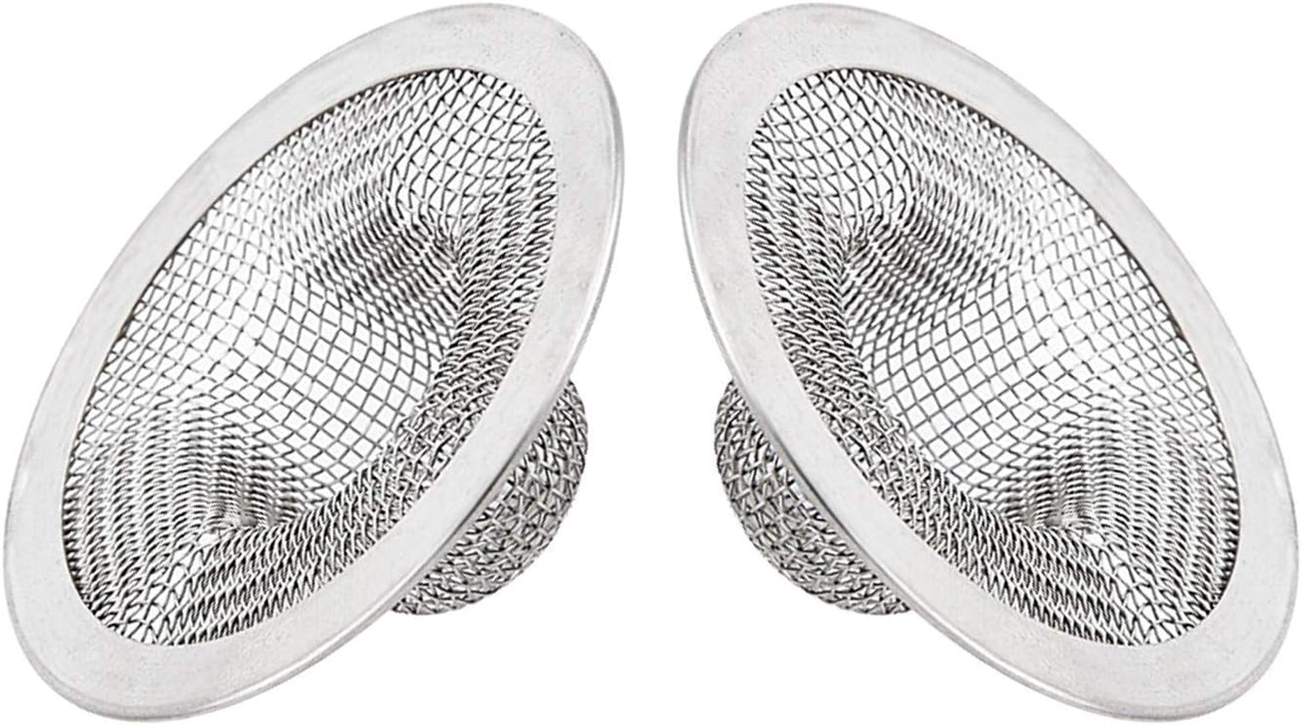 KRISMYA 10 Pcs Sink Strainer Bathtub Drain Hole Hair Cleaner Chain Hook,Drain Flower Hair Catcher for Bathtub and Kitchen