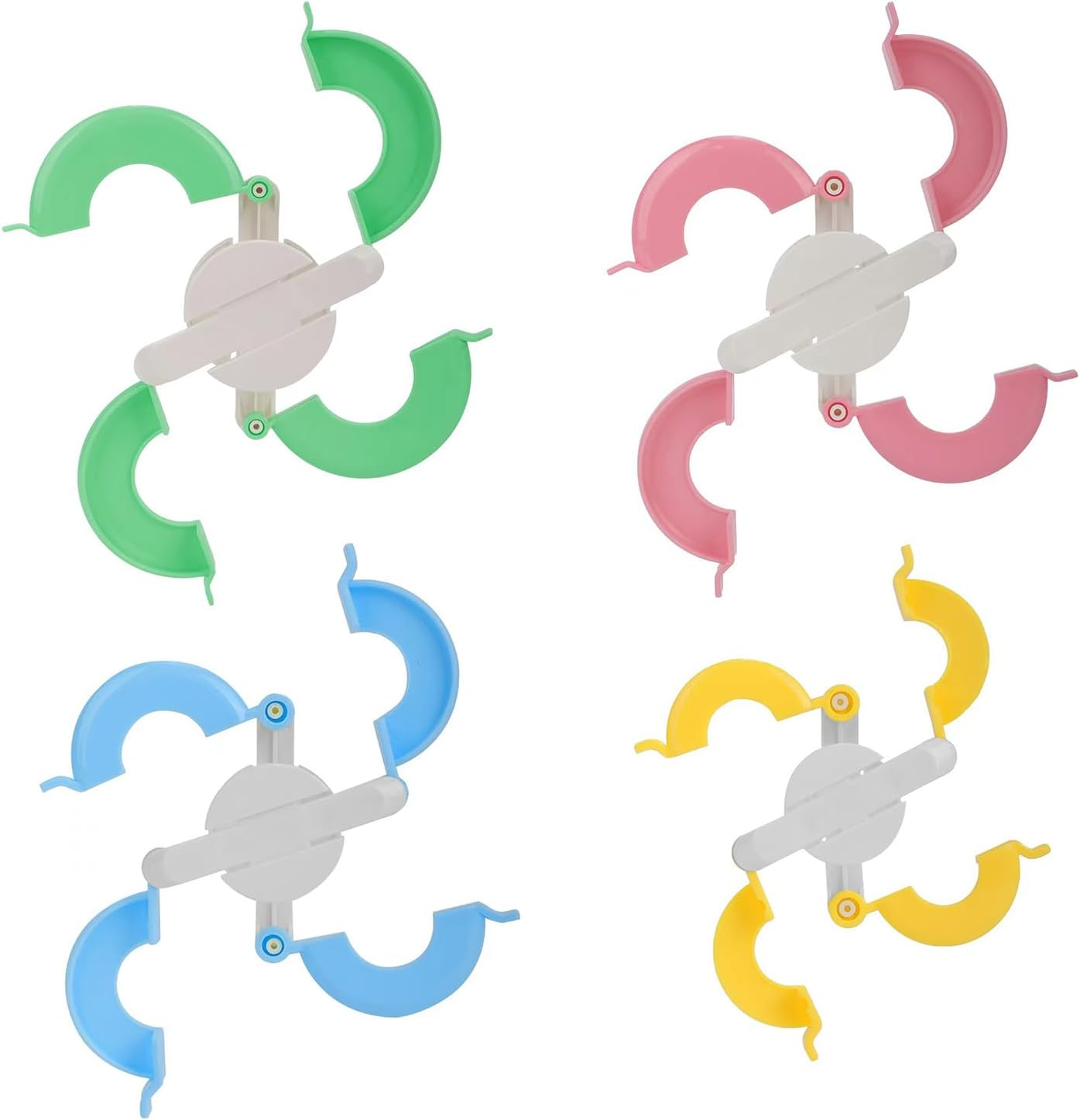 Pom Pom Maker 4 Sizes Pom-Pom Maker Fluff Ball Weaver Needle Craft DIY Wool Knitting Craft Tool Set for Kids and Adult (4) image number 4