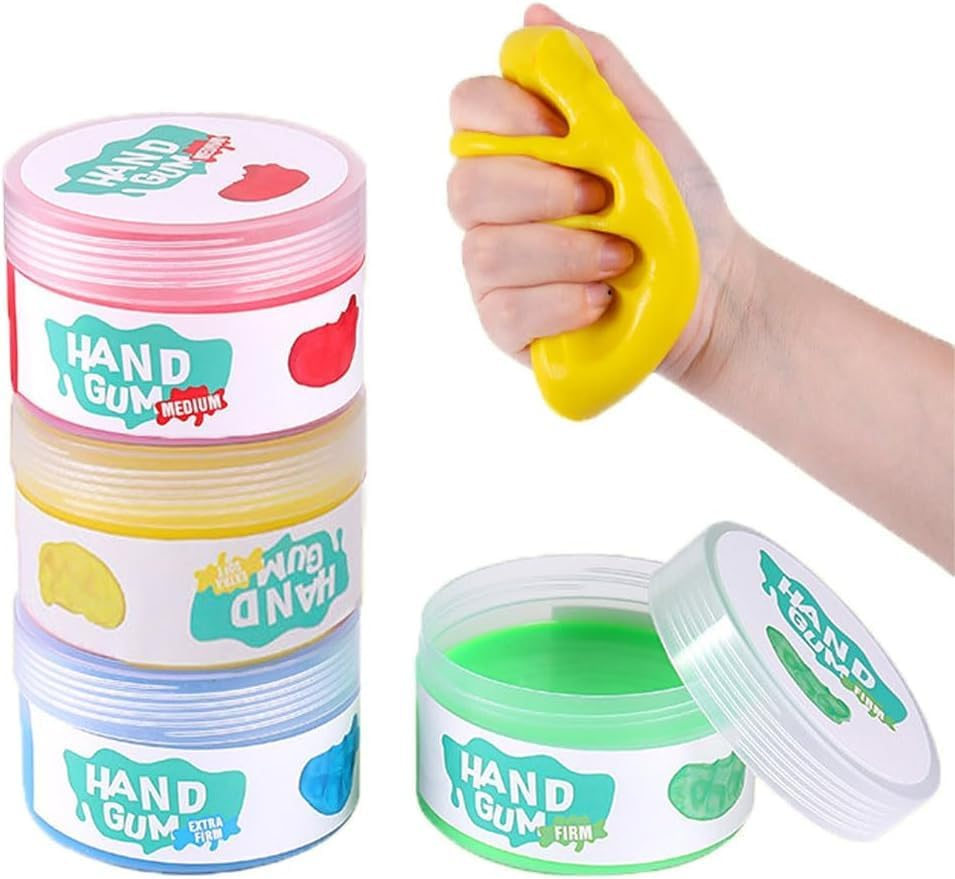 Hand Exercise Putty Kit, 4 Colours, Therapy Grip Strengthening and Stress Relief, Finger and Hand Rehabilitation image number 4
