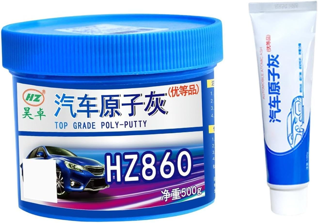 Qcchieus Auto Body Filler Repair Kit Hardener Repair Tool Dents Repair Putty Repair Filler for Vehicle Exterior Bodywork Dents image number 1