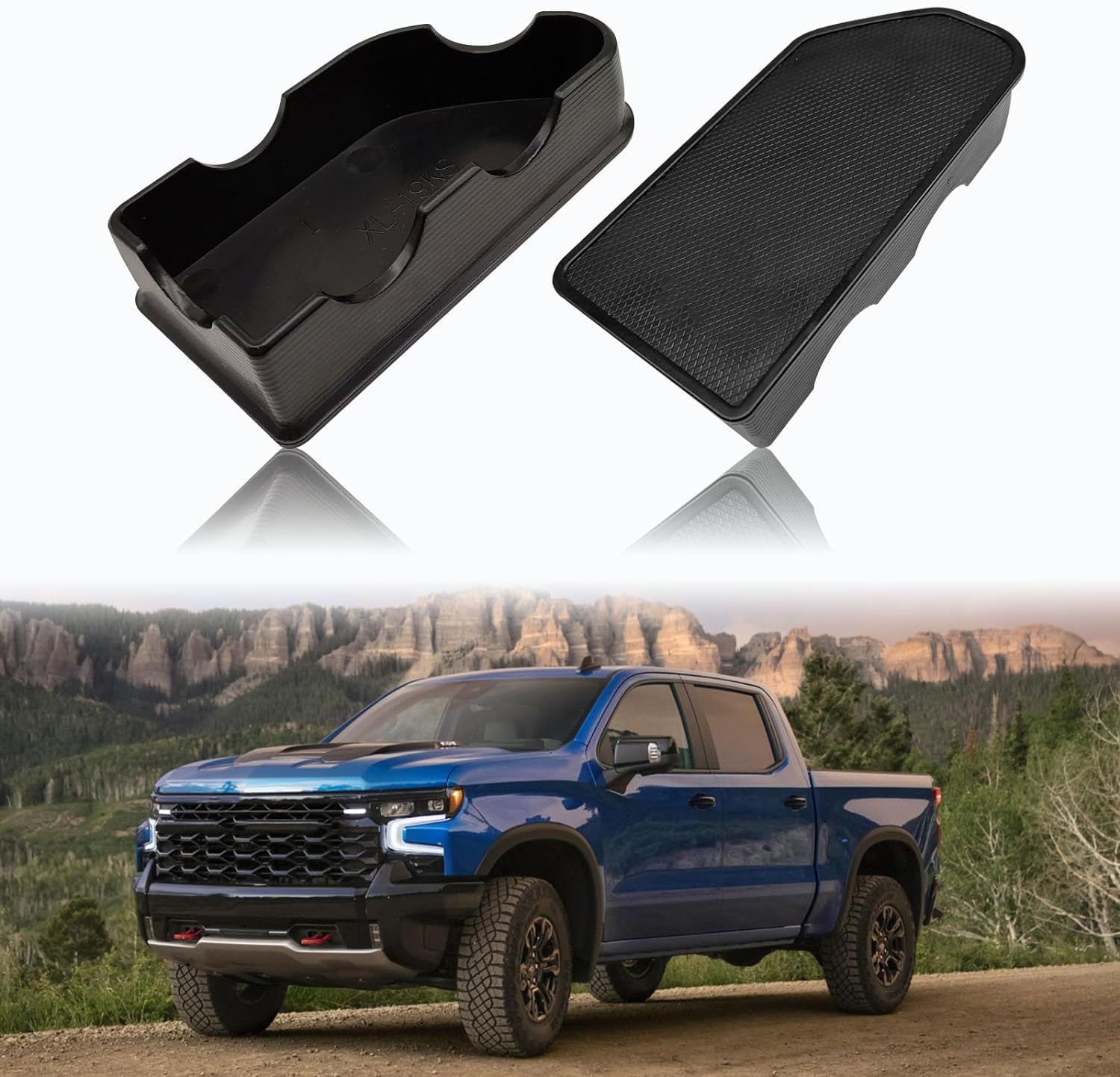 Stymart 2Pcs Bed Rail Stake Pocket Covers Compatible with GMC Sierra 1500/Chevy Silverado 1500 2019-2023 2024 & Silverado/Sierra 2500/3500HD 2020-2024 Upgraded Rear Truck Stake Hole Caps Plugs