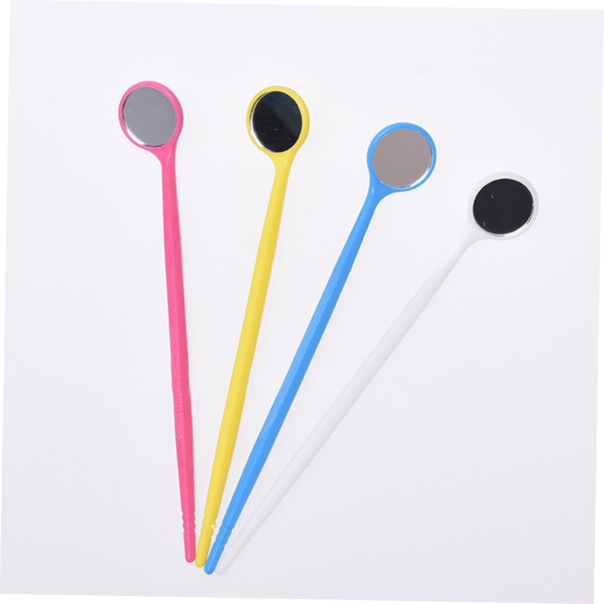 HEATSHAKING 100Pcs Disposable Plastic Mouth Mirrors for Dental Inspection Oral Care Tools for Household Hygiene and Plaque Visualization image number 5